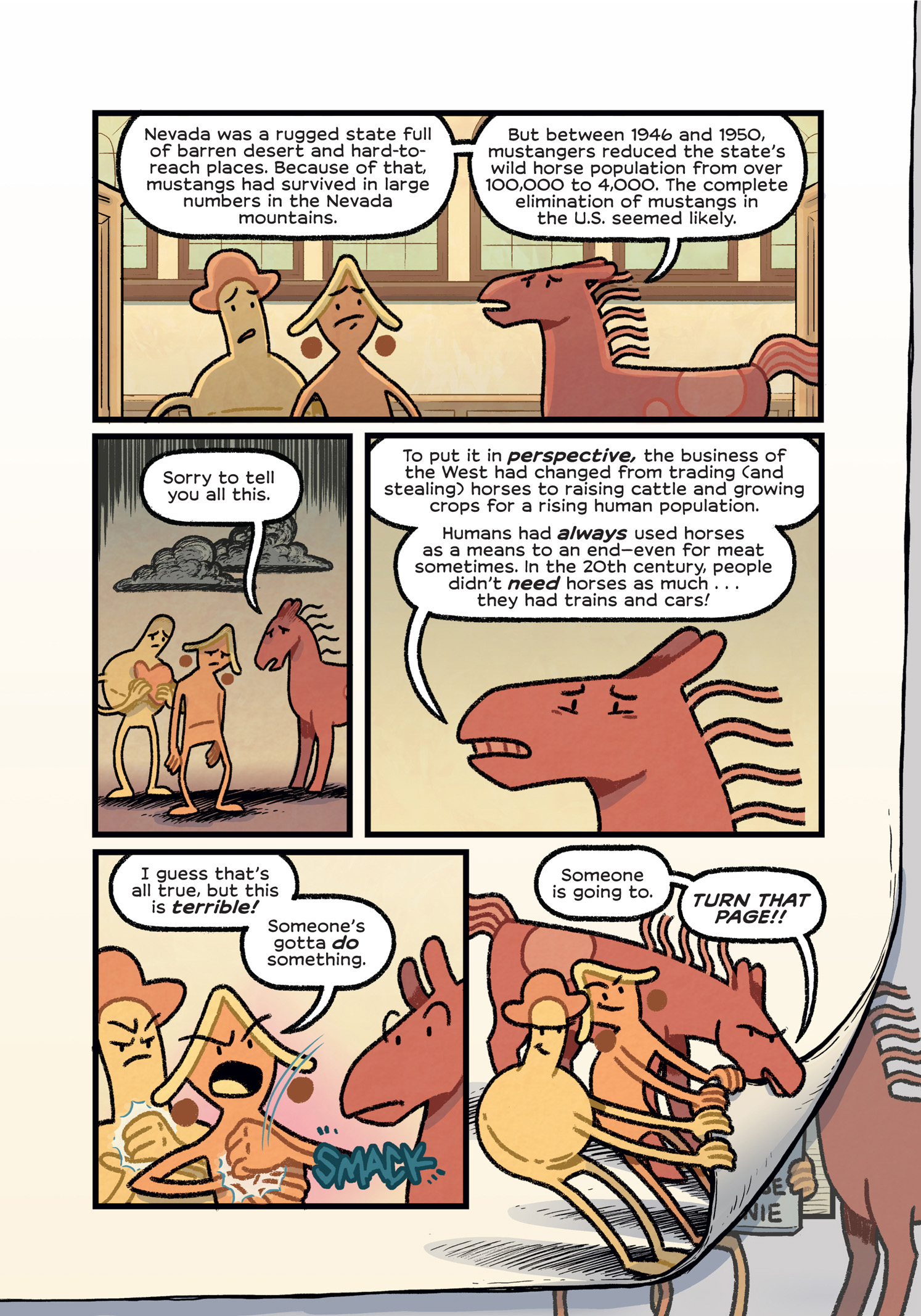 Read online History Comics comic -  Issue # The Wild Mustang - Horses of the American West - 92