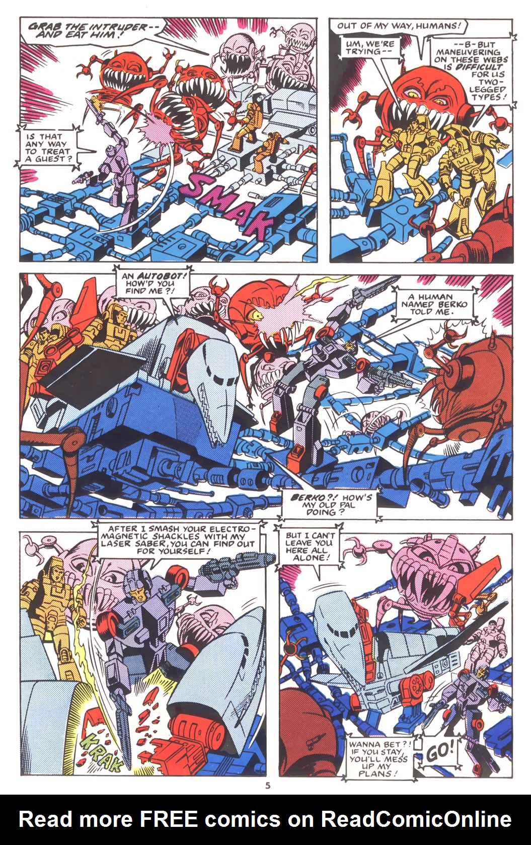 Read online The Transformers (UK) comic -  Issue #215 - 5