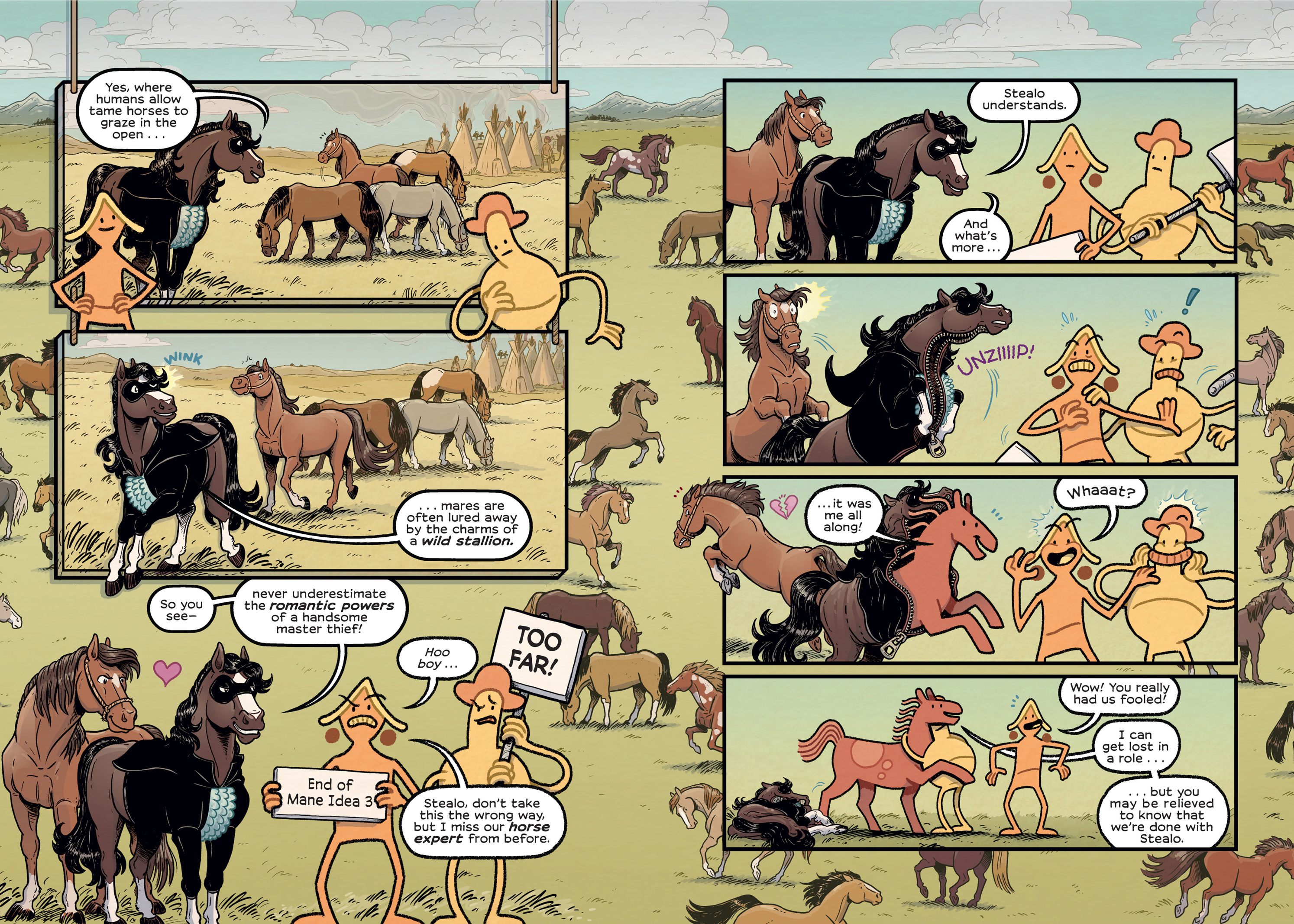 Read online History Comics comic -  Issue # The Wild Mustang - Horses of the American West - 67