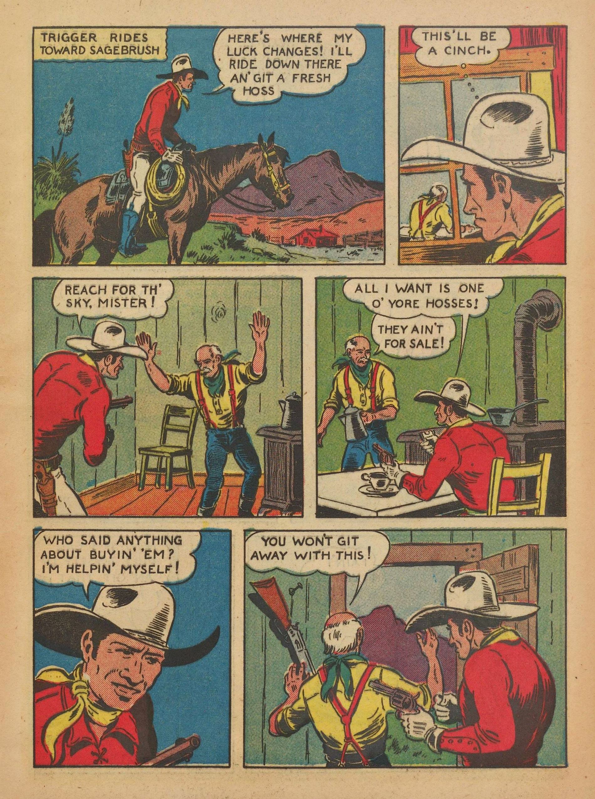 Read online Gene Autry Comics comic -  Issue #8 - 9