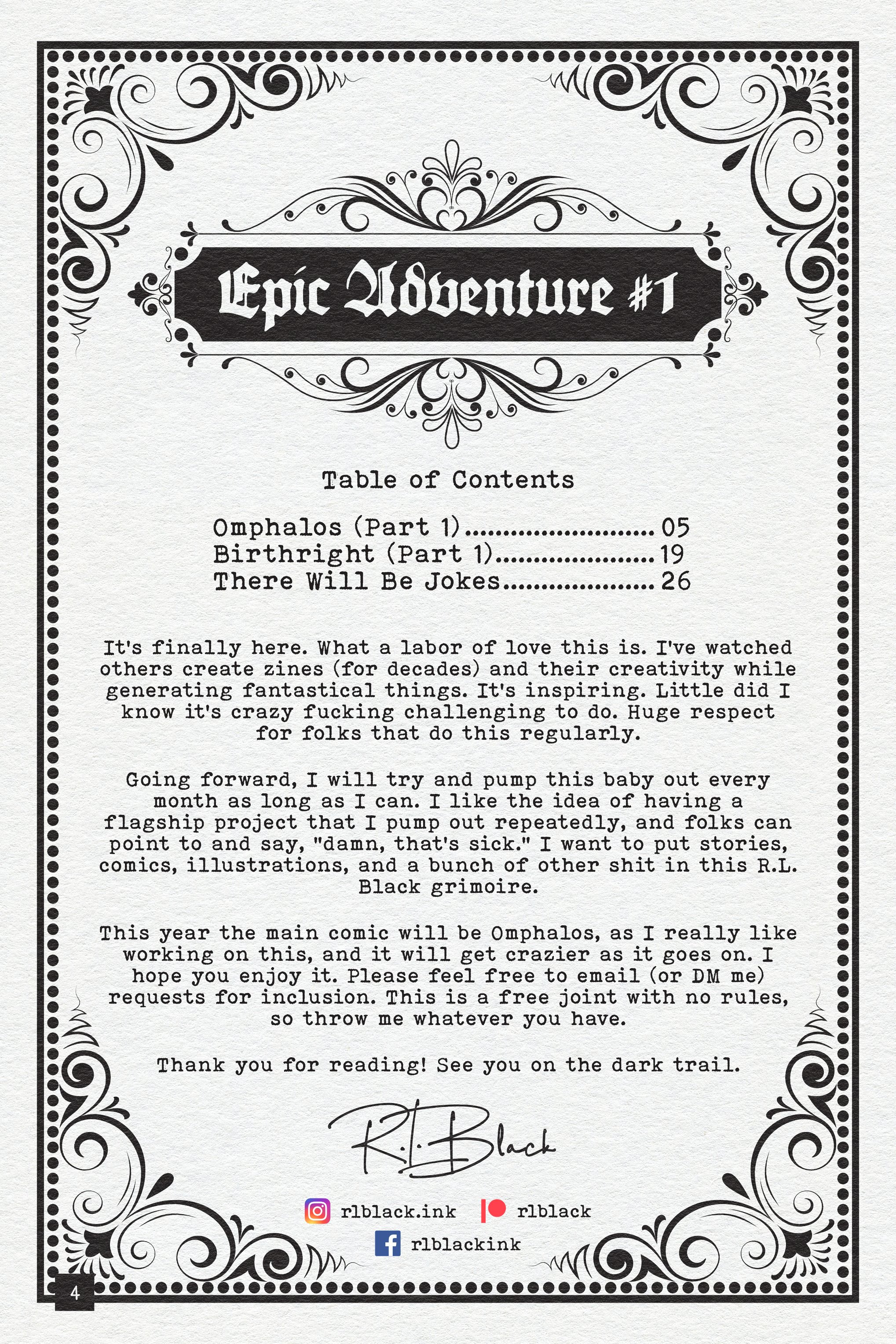 Read online Epic Adventure Zine comic -  Issue # Full - 4