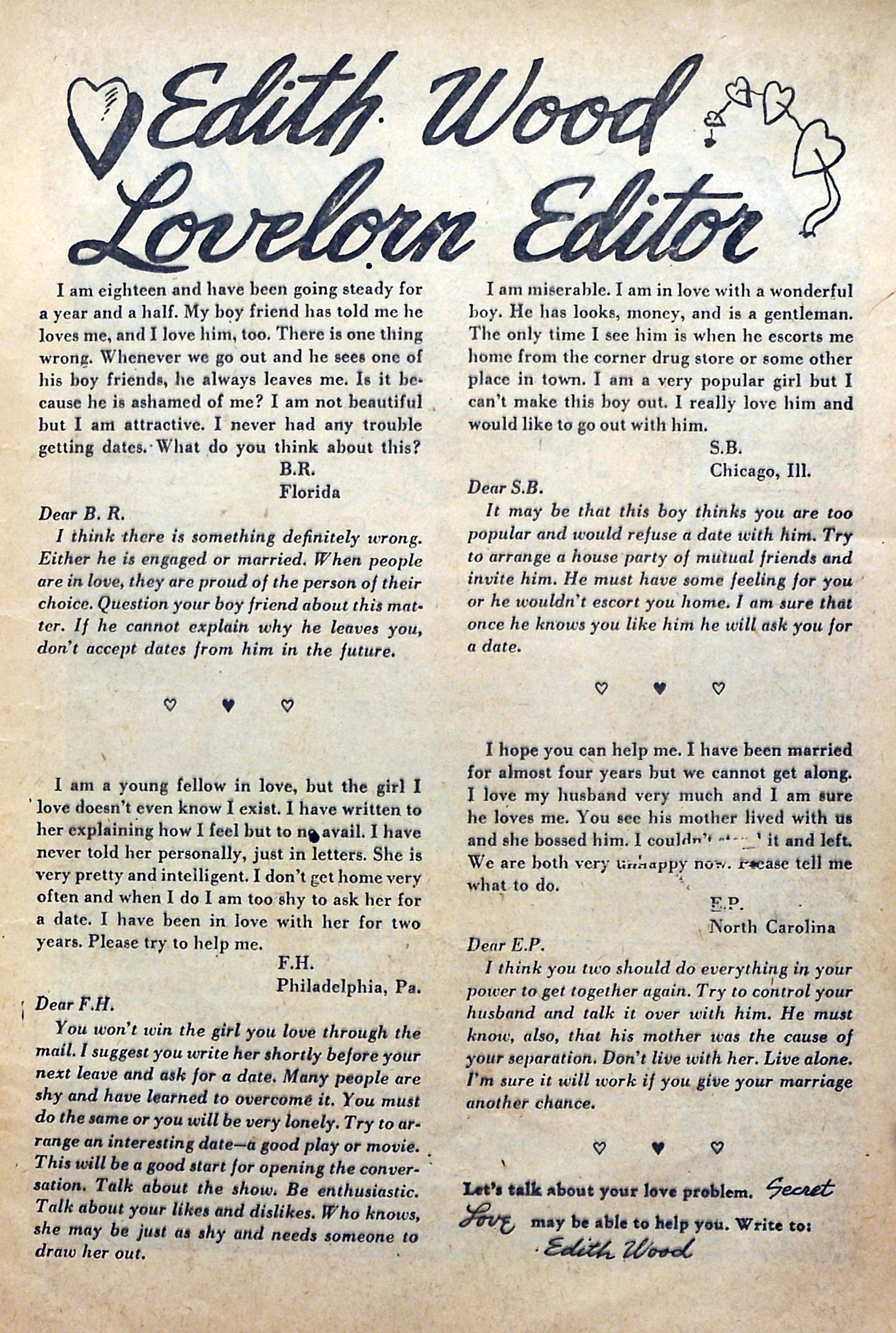 Read online Secret Love comic -  Issue #3 - 11