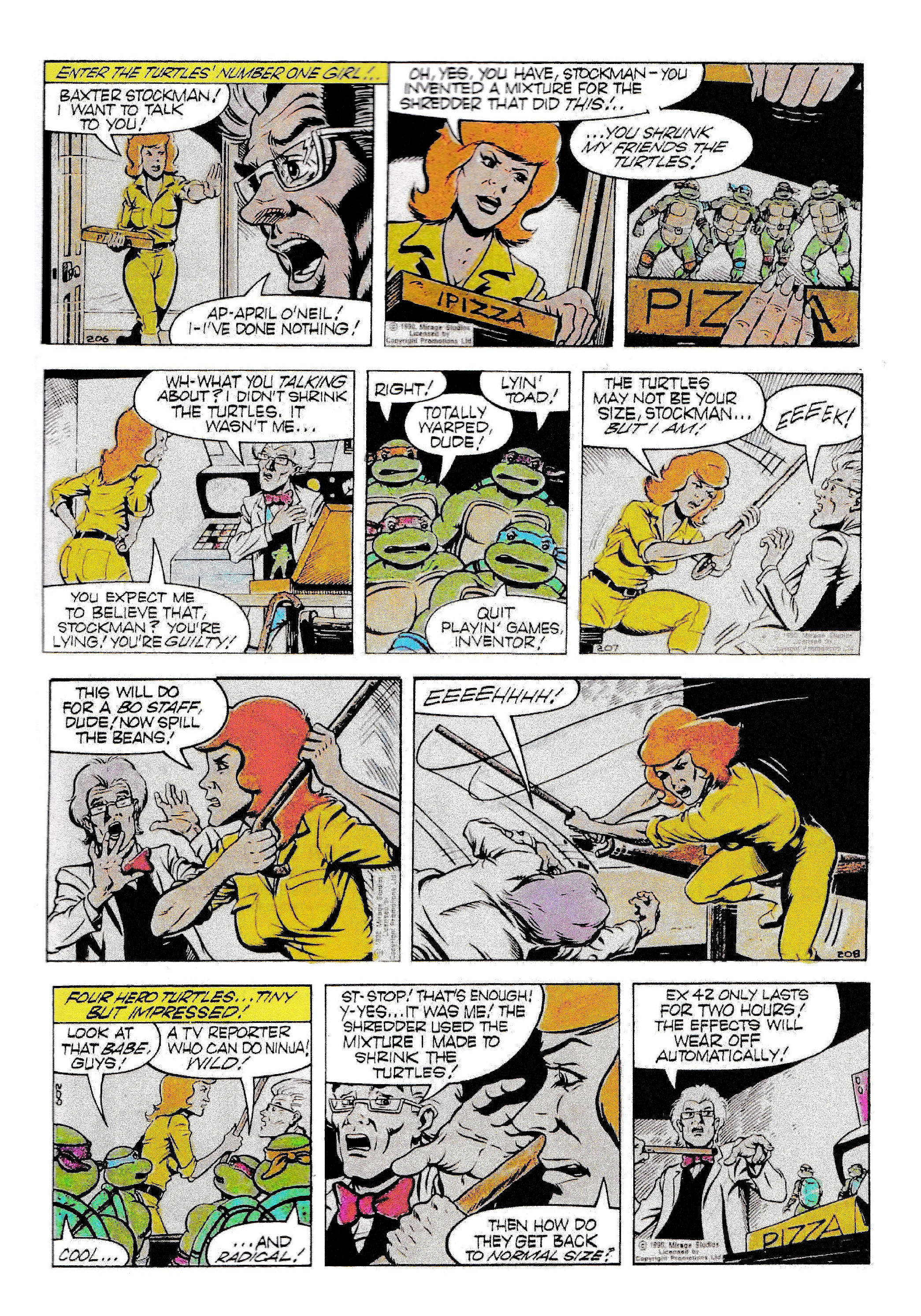 Read online Teenage Mutant Ninja Turtles: Complete Newspaper Daily Comic Strip Collection comic -  Issue # TPB 1 - 60