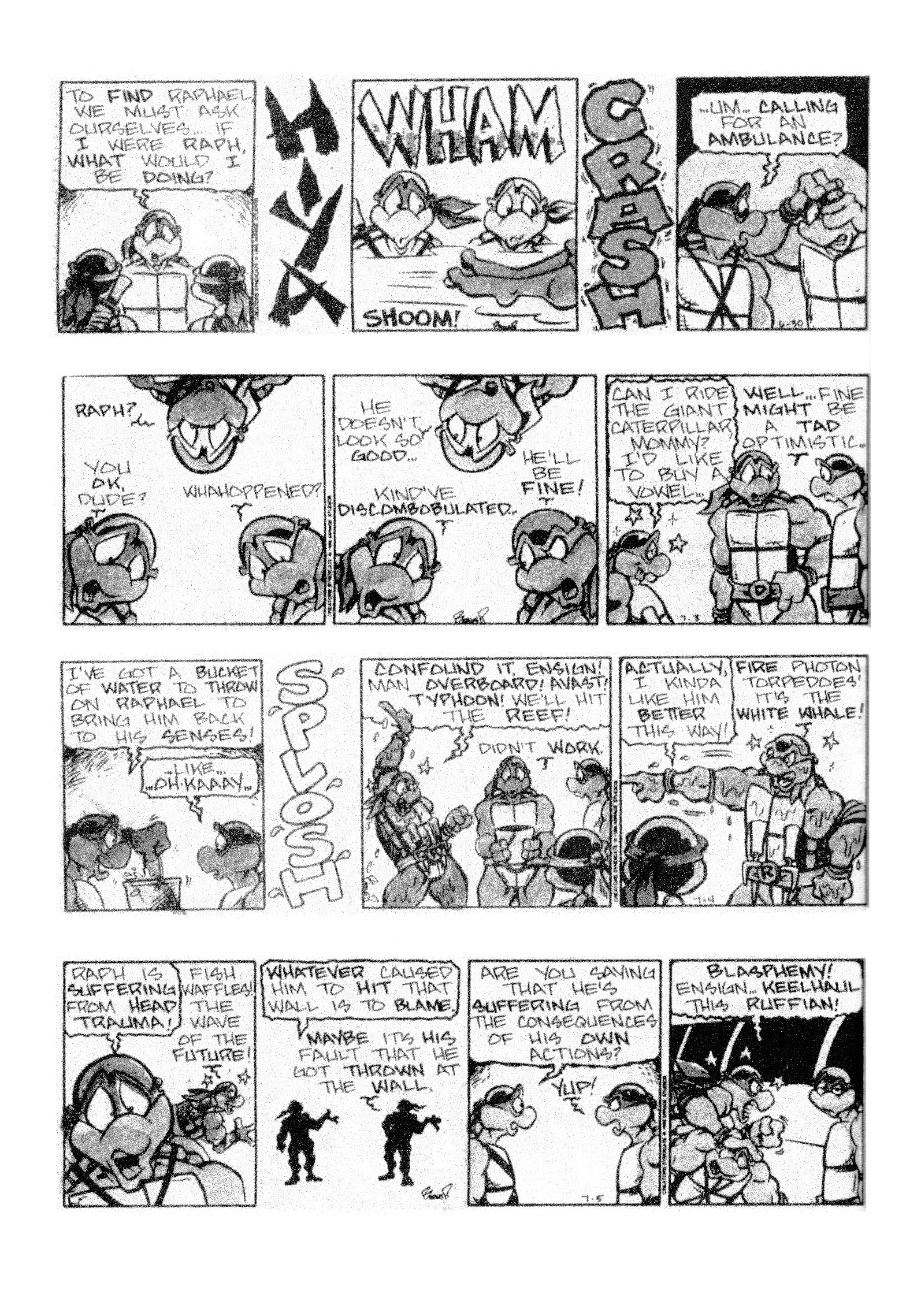 Read online Teenage Mutant Ninja Turtles: Complete Newspaper Daily Comic Strip Collection comic -  Issue # TPB 3 (Part 2) - 3