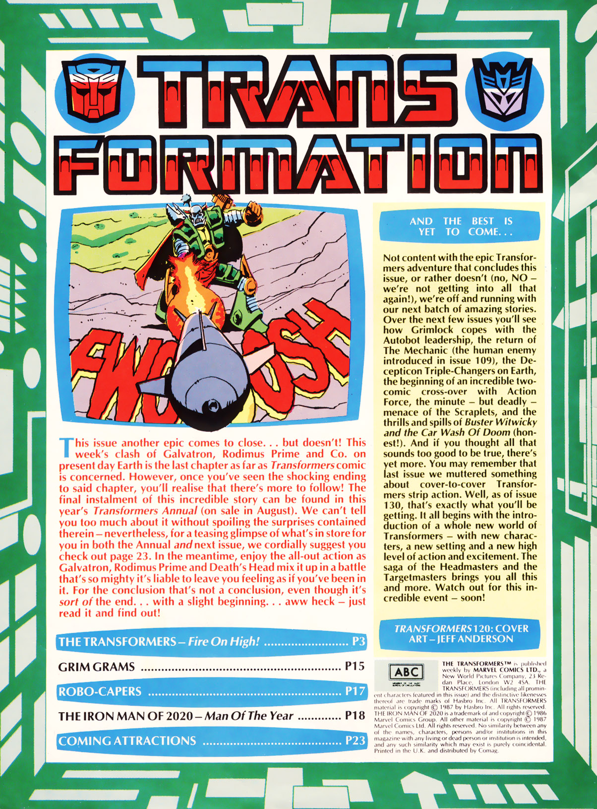 Read online The Transformers (UK) comic -  Issue #120 - 2