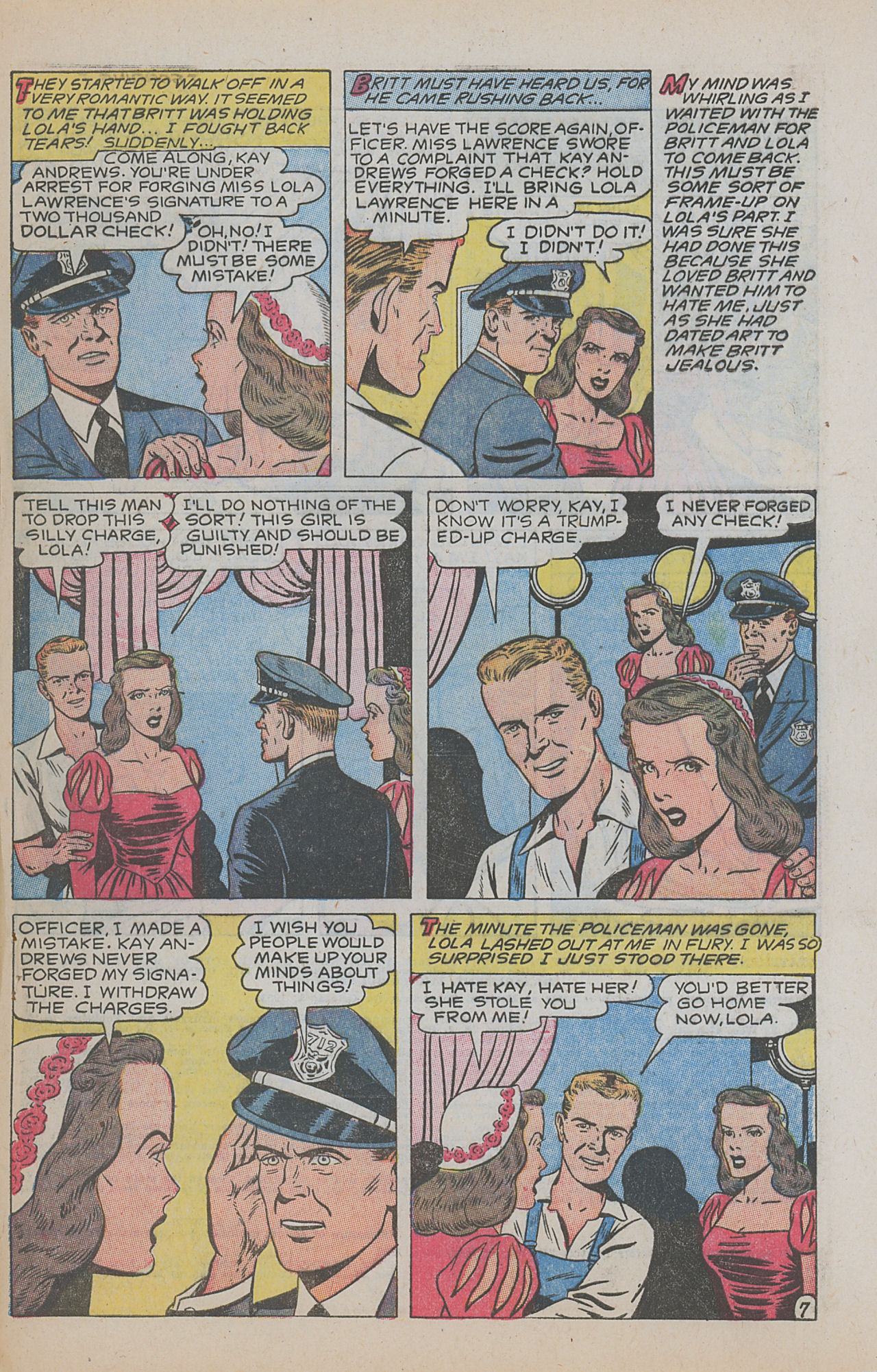 Read online Glamorous Romances comic -  Issue #75 - 33