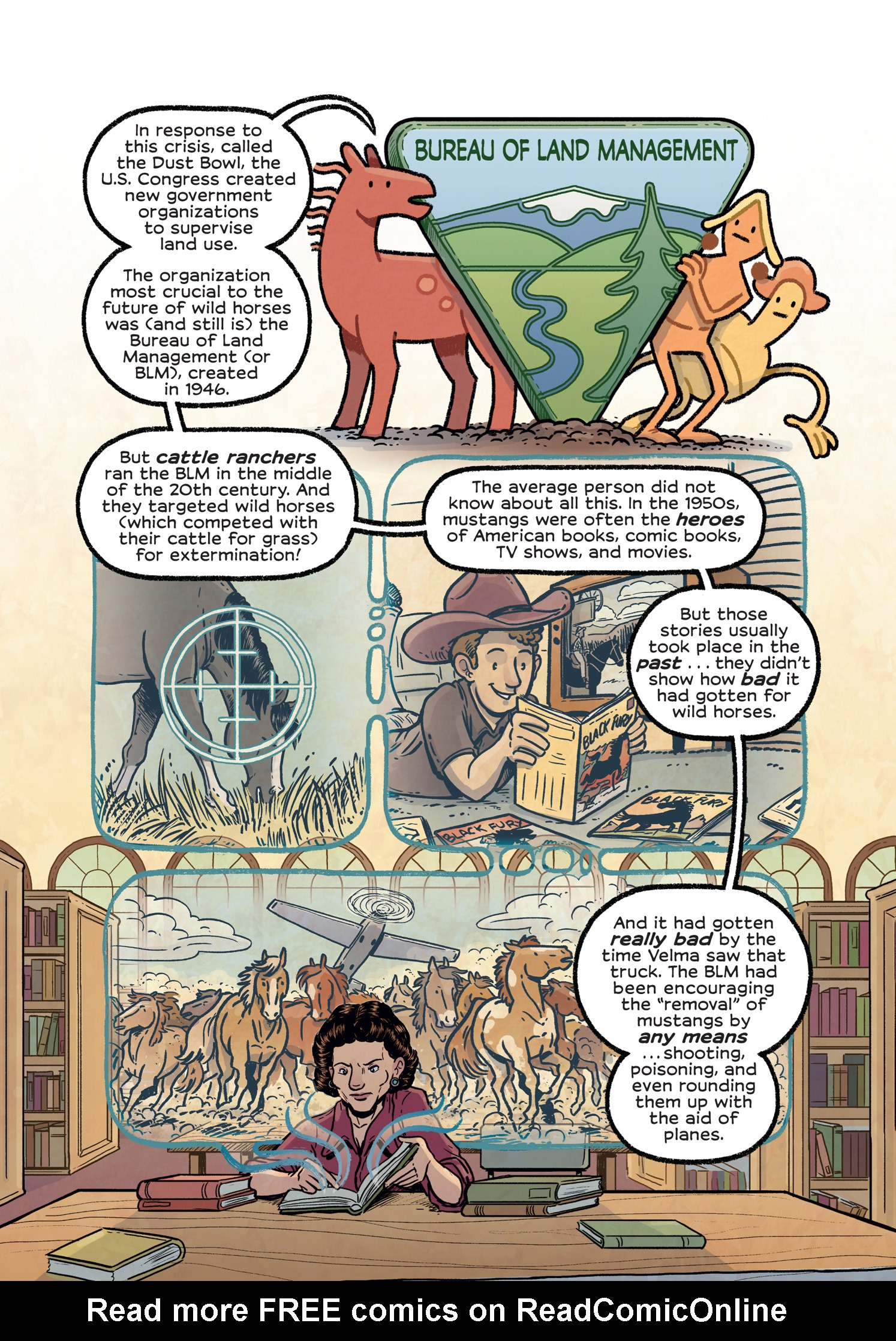 Read online History Comics comic -  Issue # The Wild Mustang - Horses of the American West - 91