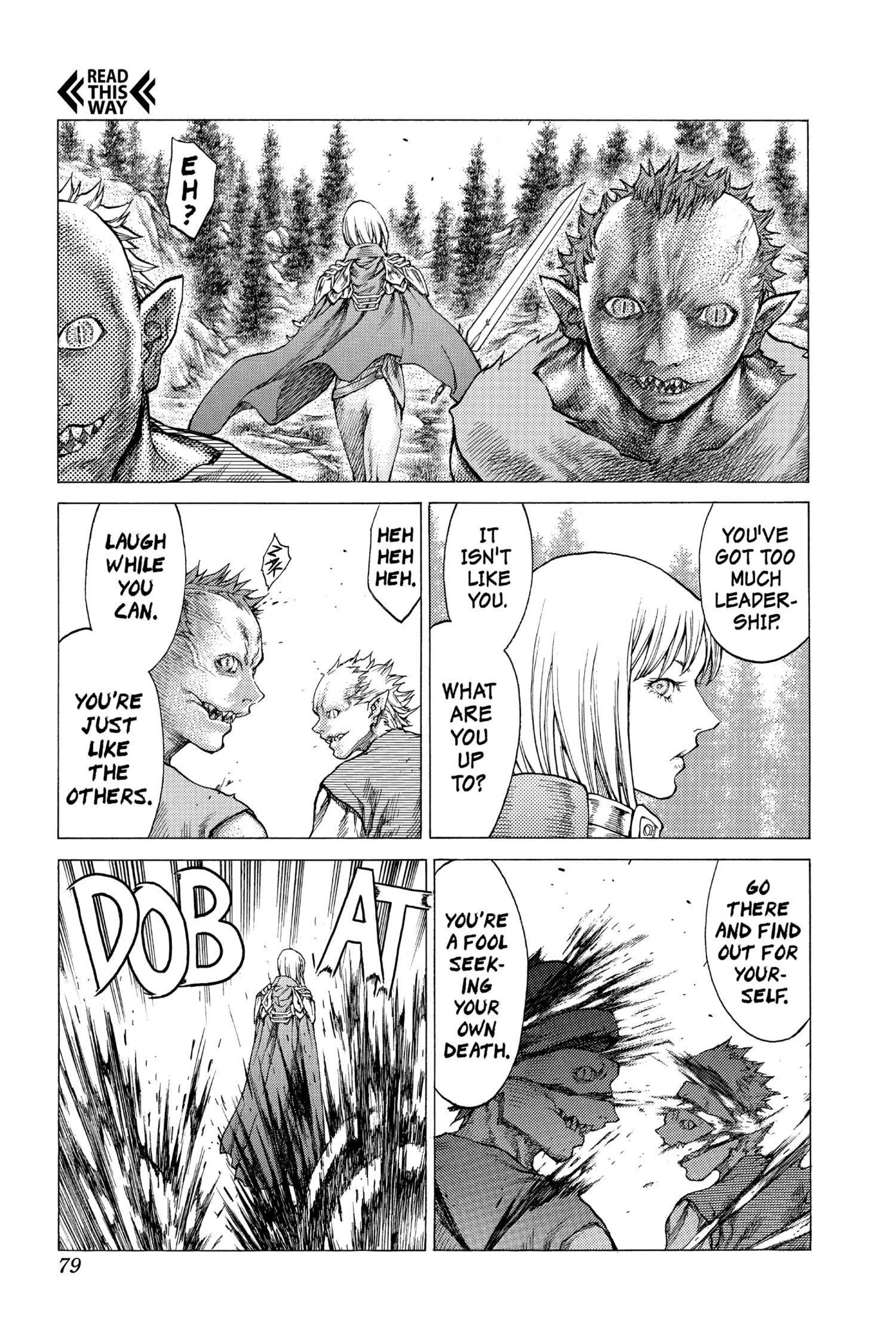 Read online Claymore comic -  Issue #8 - 74