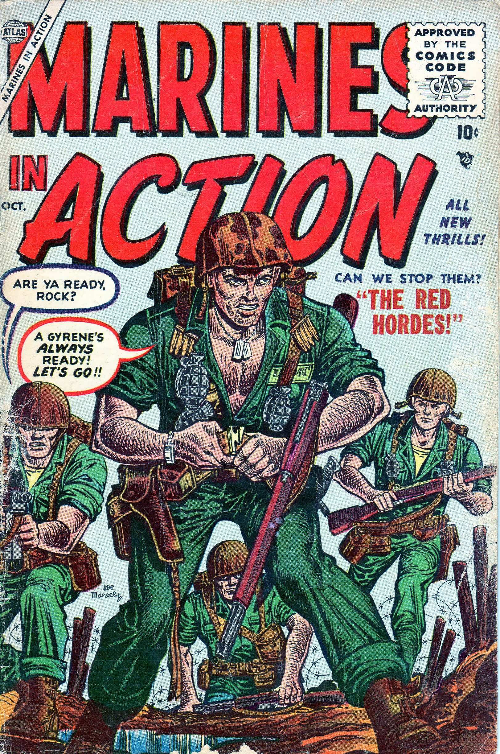 Read online Marines in Action comic -  Issue #3 - 1