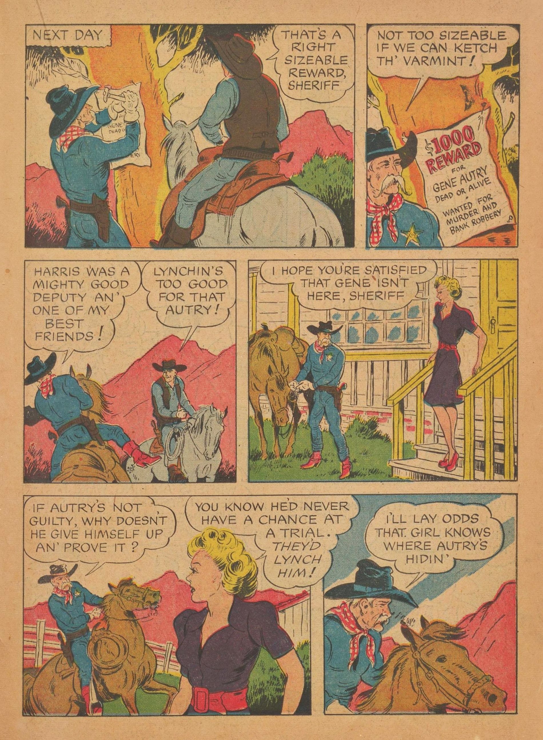 Read online Gene Autry Comics comic -  Issue #6 - 35
