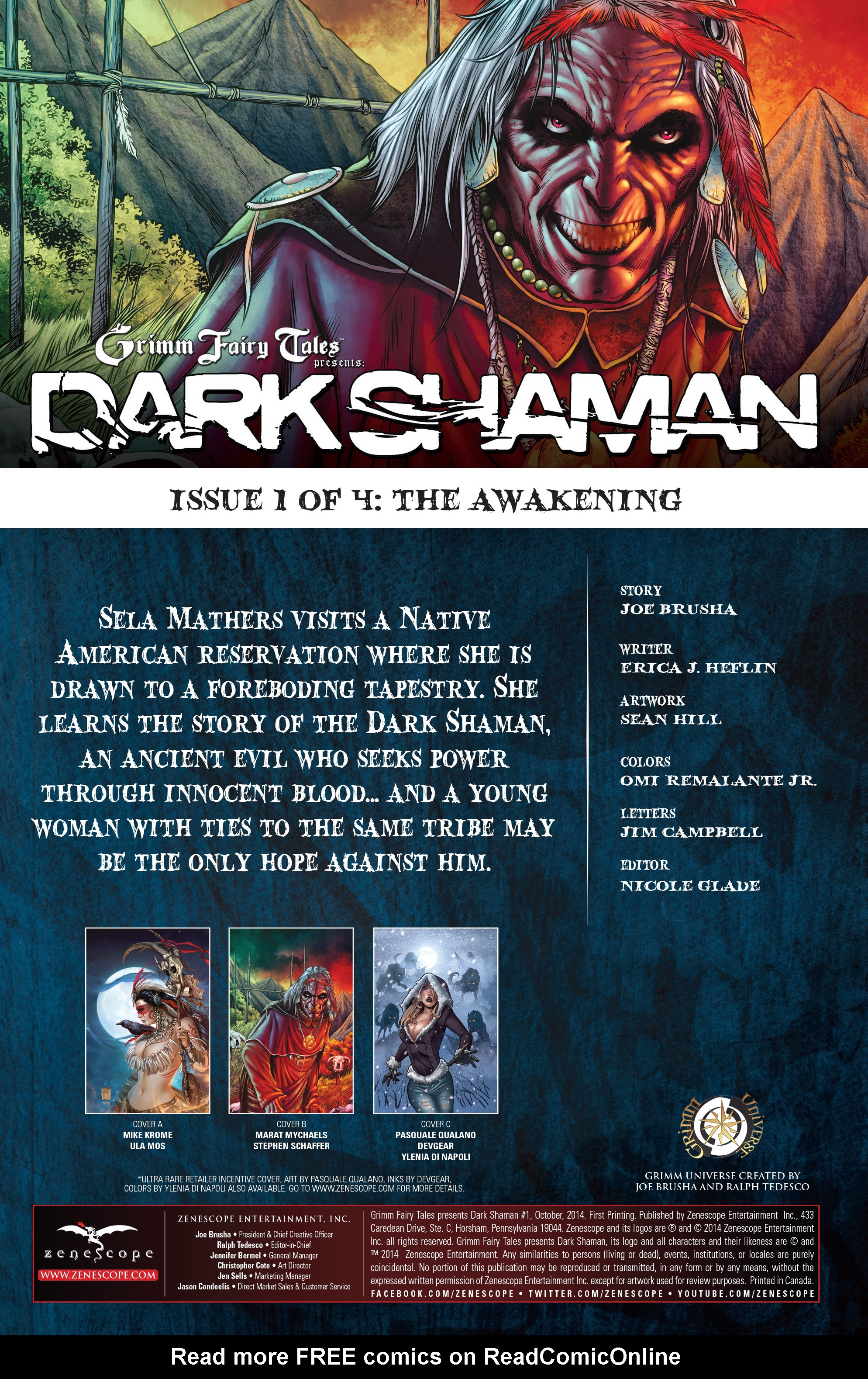 Read online Grimm Fairy Tales presents Dark Shaman comic -  Issue #1 - 2