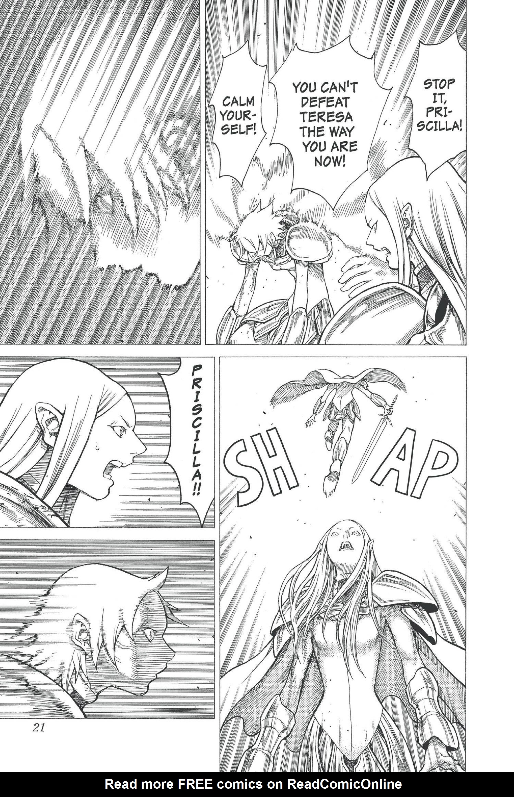 Read online Claymore comic -  Issue #5 - 21