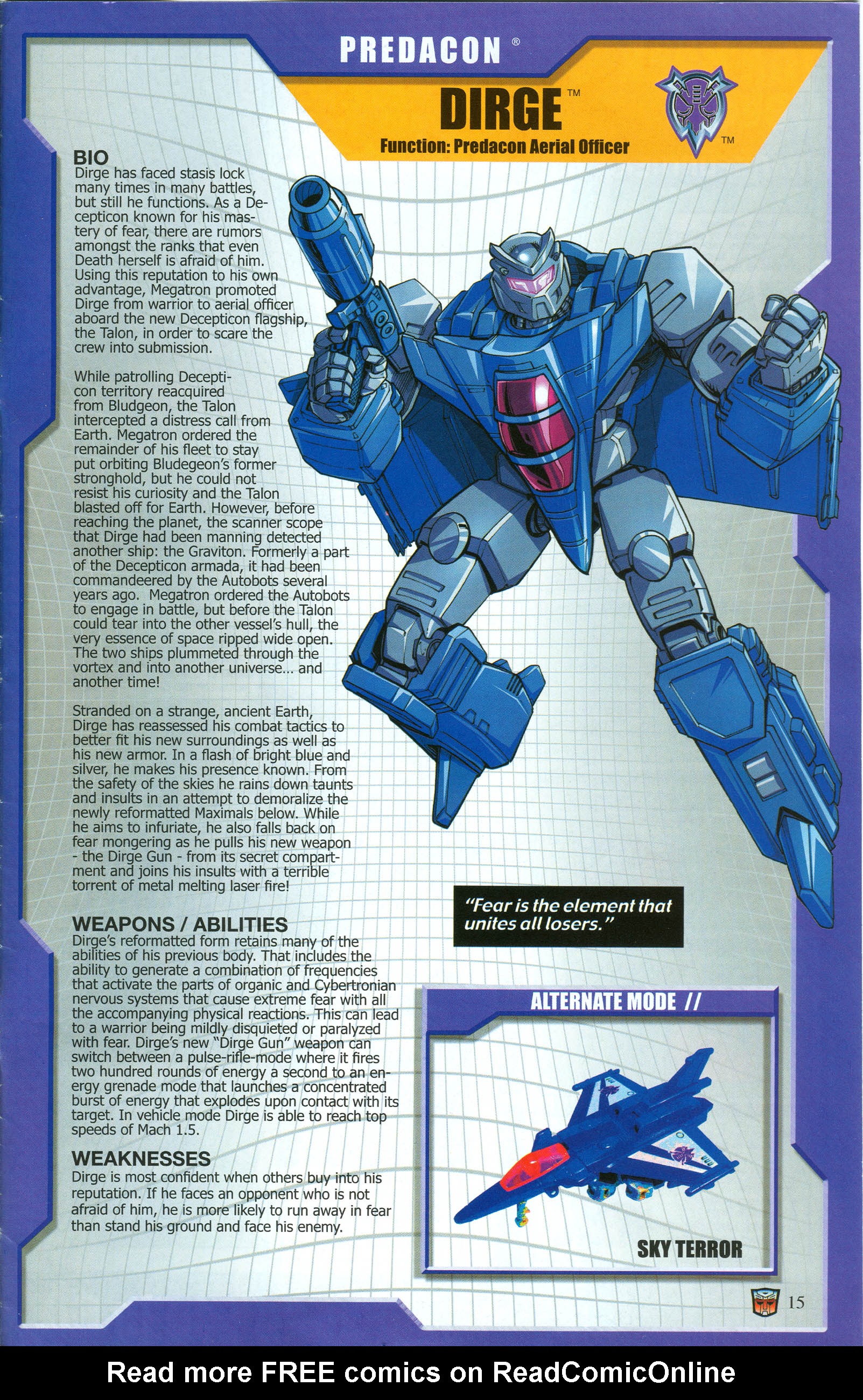 Read online Transformers: Collectors' Club comic -  Issue #50 - 15