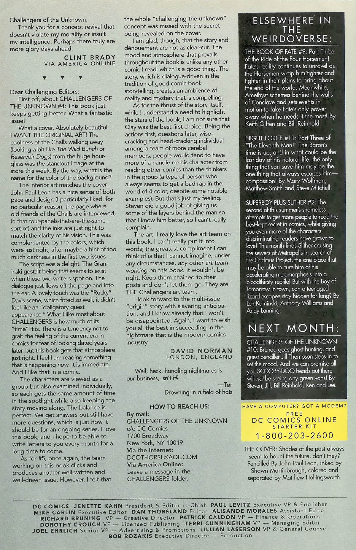 Read online Challengers of the Unknown (1997) comic -  Issue #9 - 25