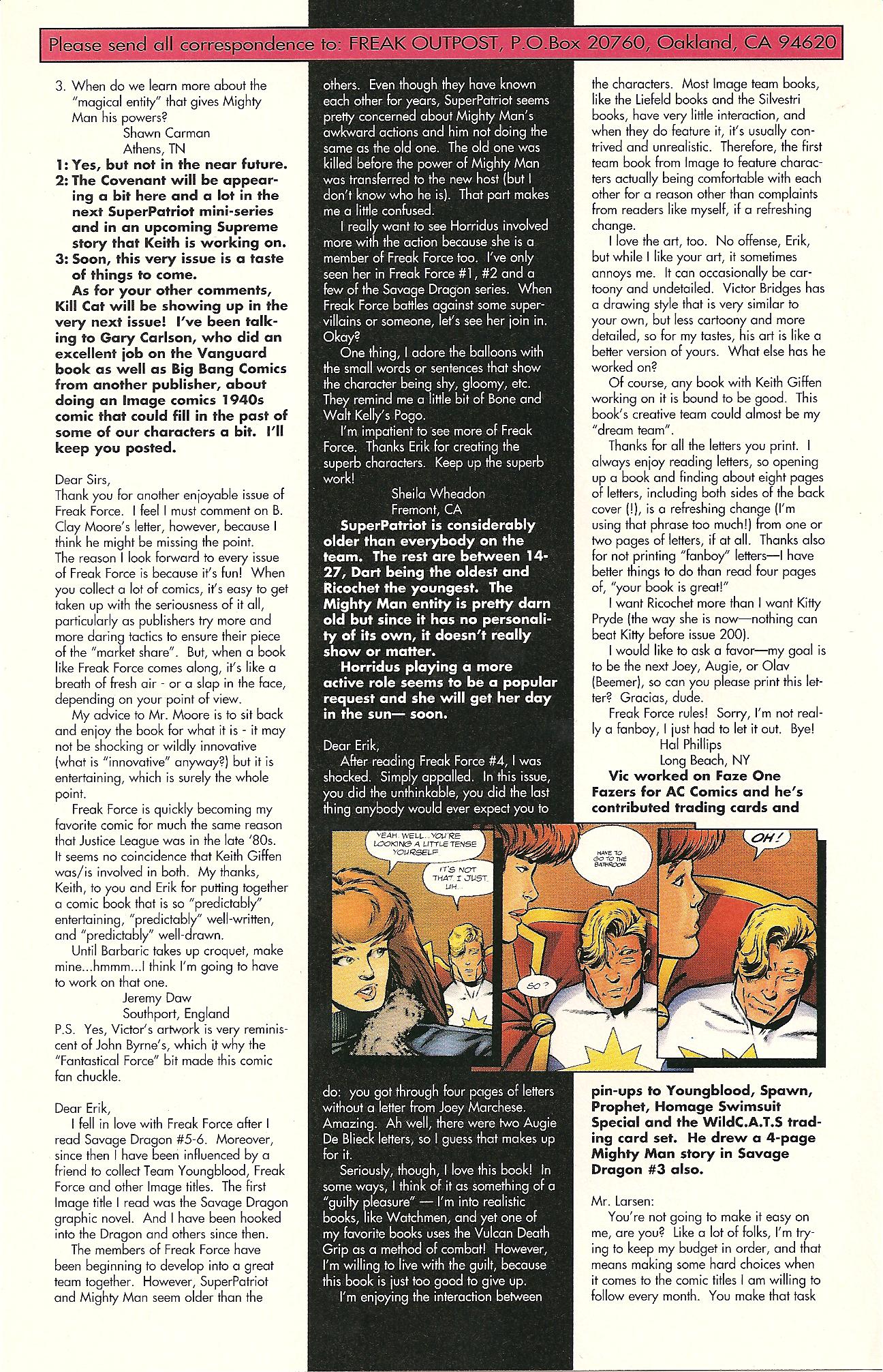 Read online Freak Force (1993) comic -  Issue #6 - 30