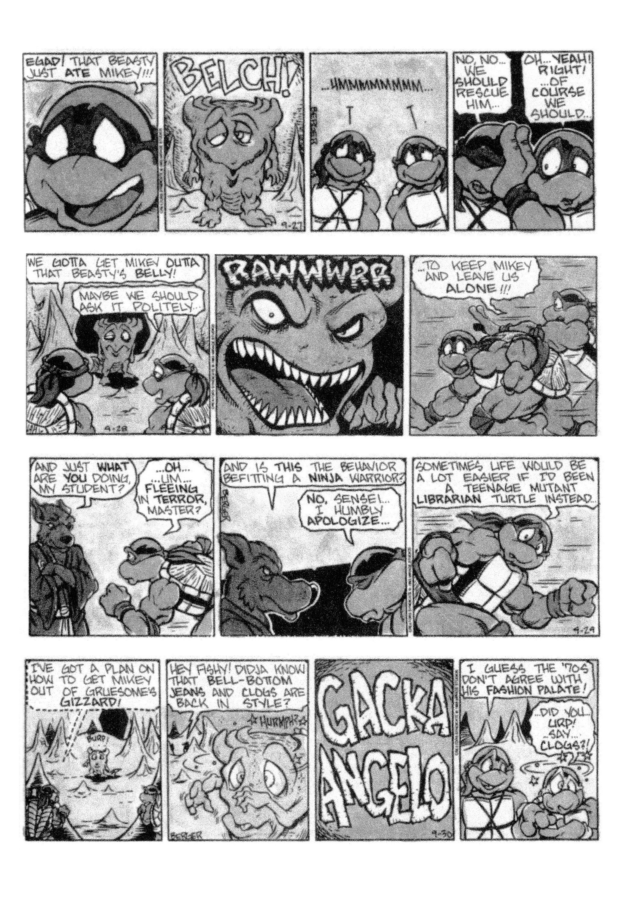 Read online Teenage Mutant Ninja Turtles: Complete Newspaper Daily Comic Strip Collection comic -  Issue # TPB 2 (Part 2) - 100