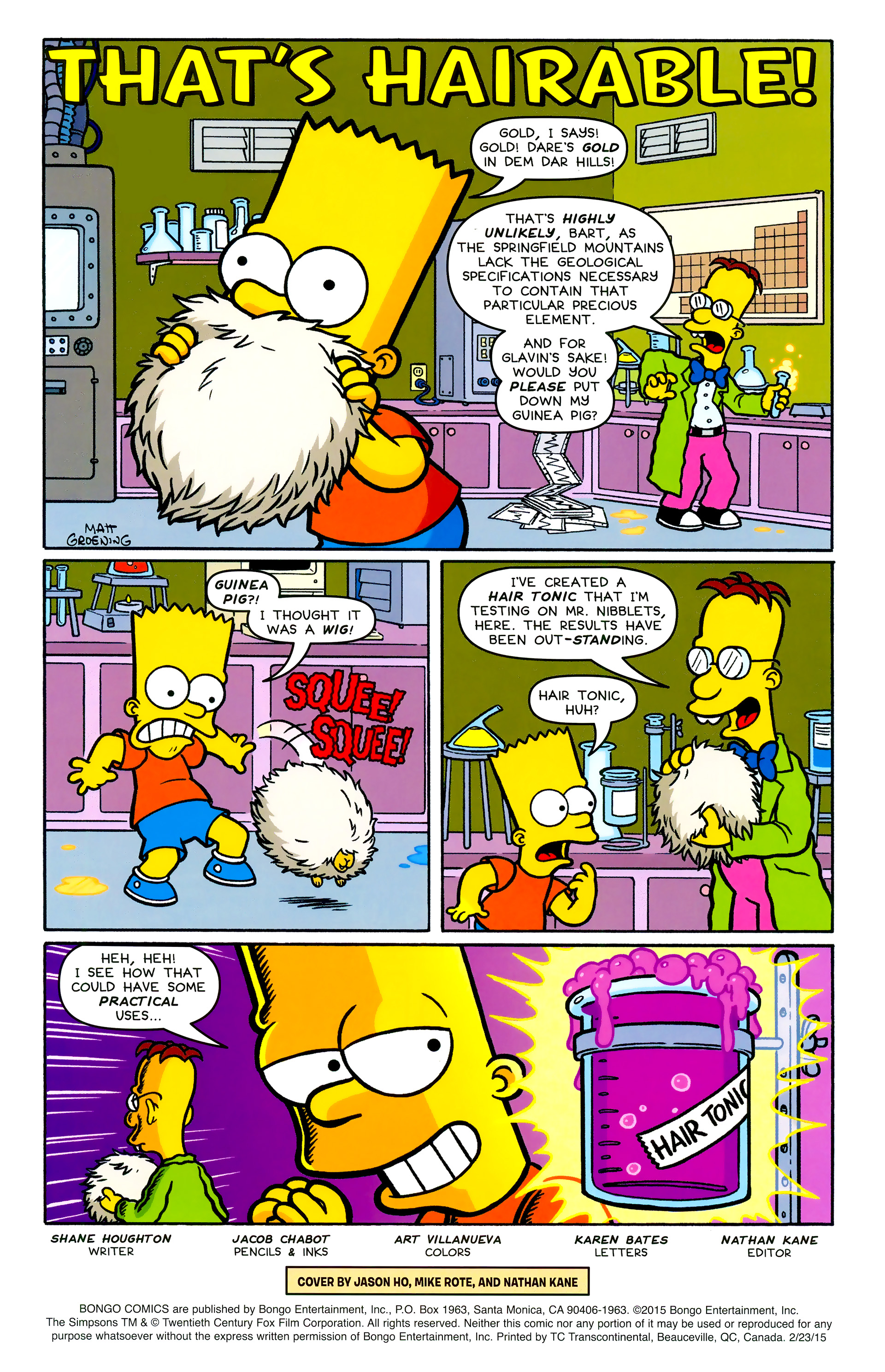 Read online Bongo Comics Free-For-All! comic -  Issue #2015 - 4