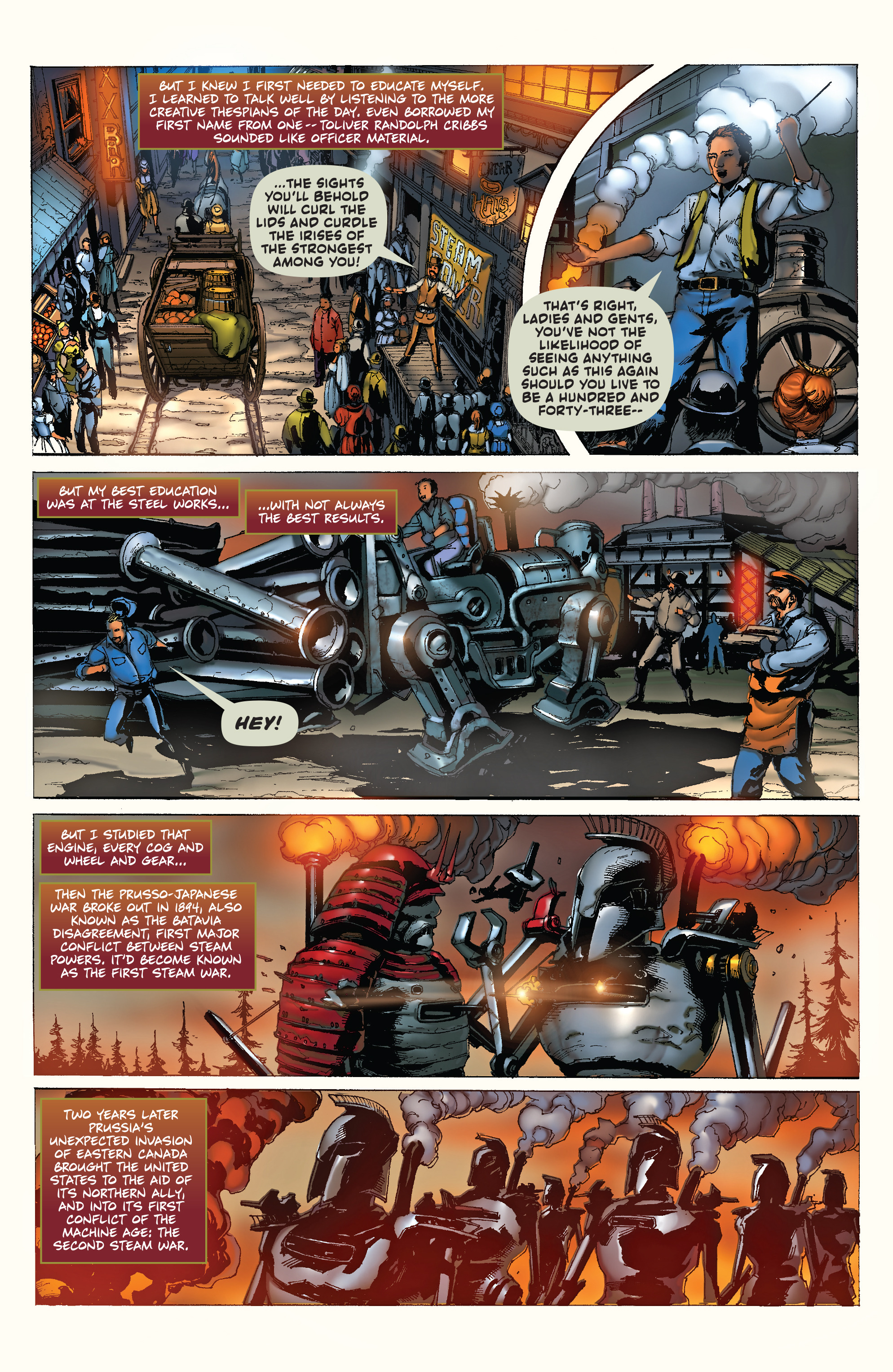 Read online Larry Blamire’s Steam Wars comic -  Issue #1 - 6