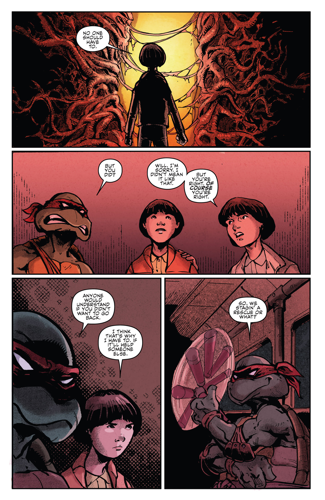 Read online Teenage Mutant Ninja Turtles x Stranger Things comic -  Issue #3 - 10