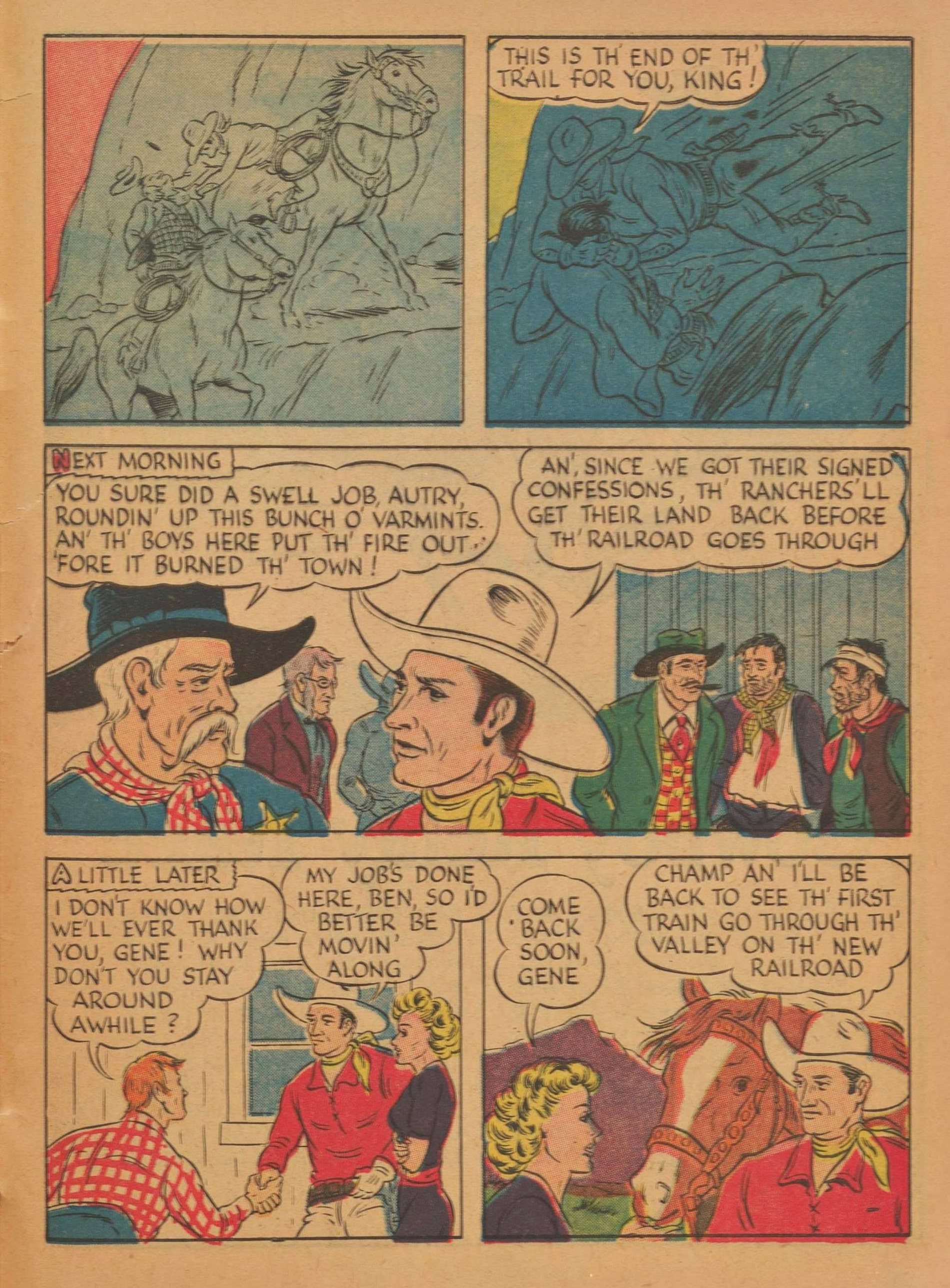 Read online Gene Autry Comics comic -  Issue #6 - 55