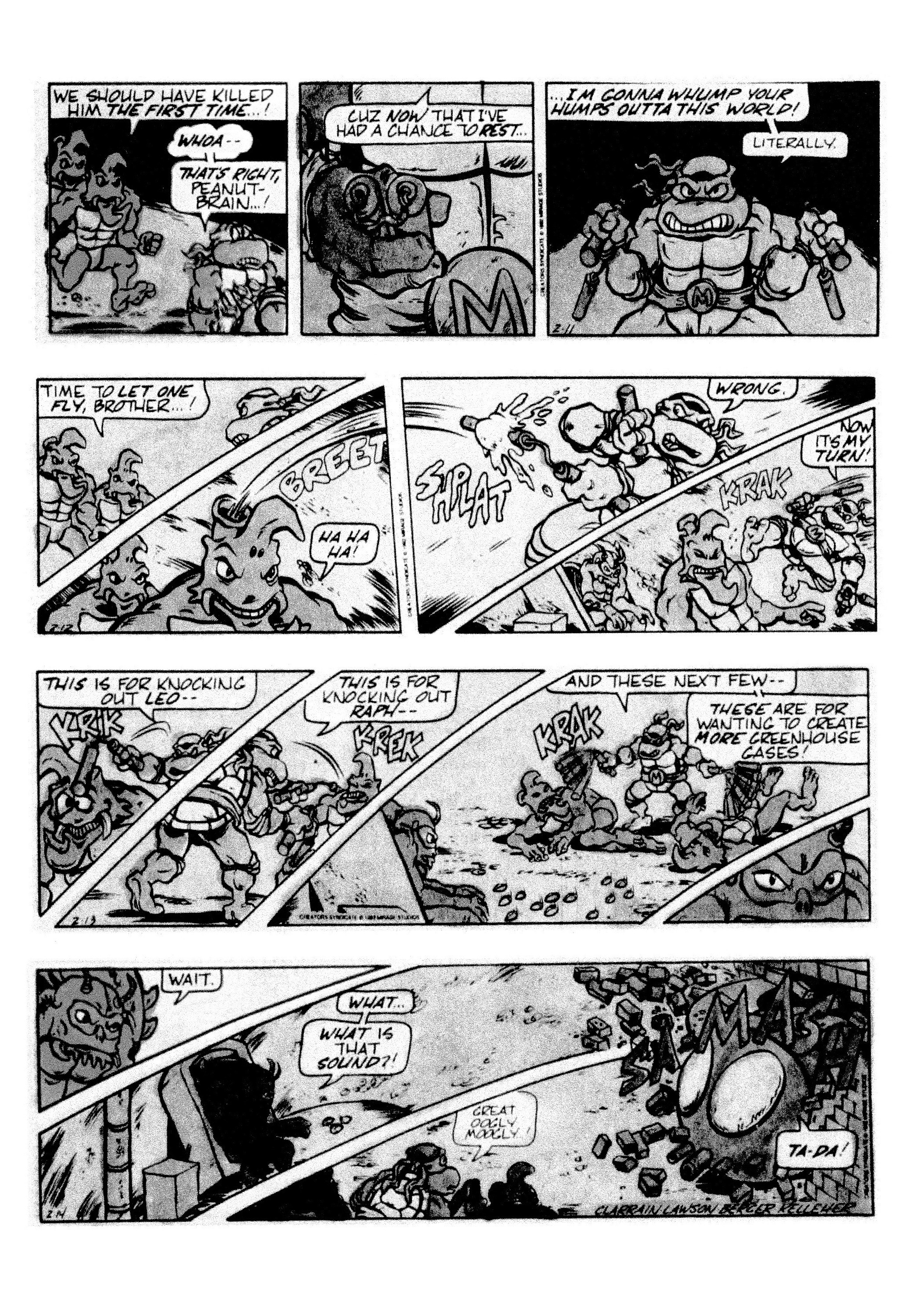 Read online Teenage Mutant Ninja Turtles: Complete Newspaper Daily Comic Strip Collection comic -  Issue # TPB 2 (Part 1) - 91
