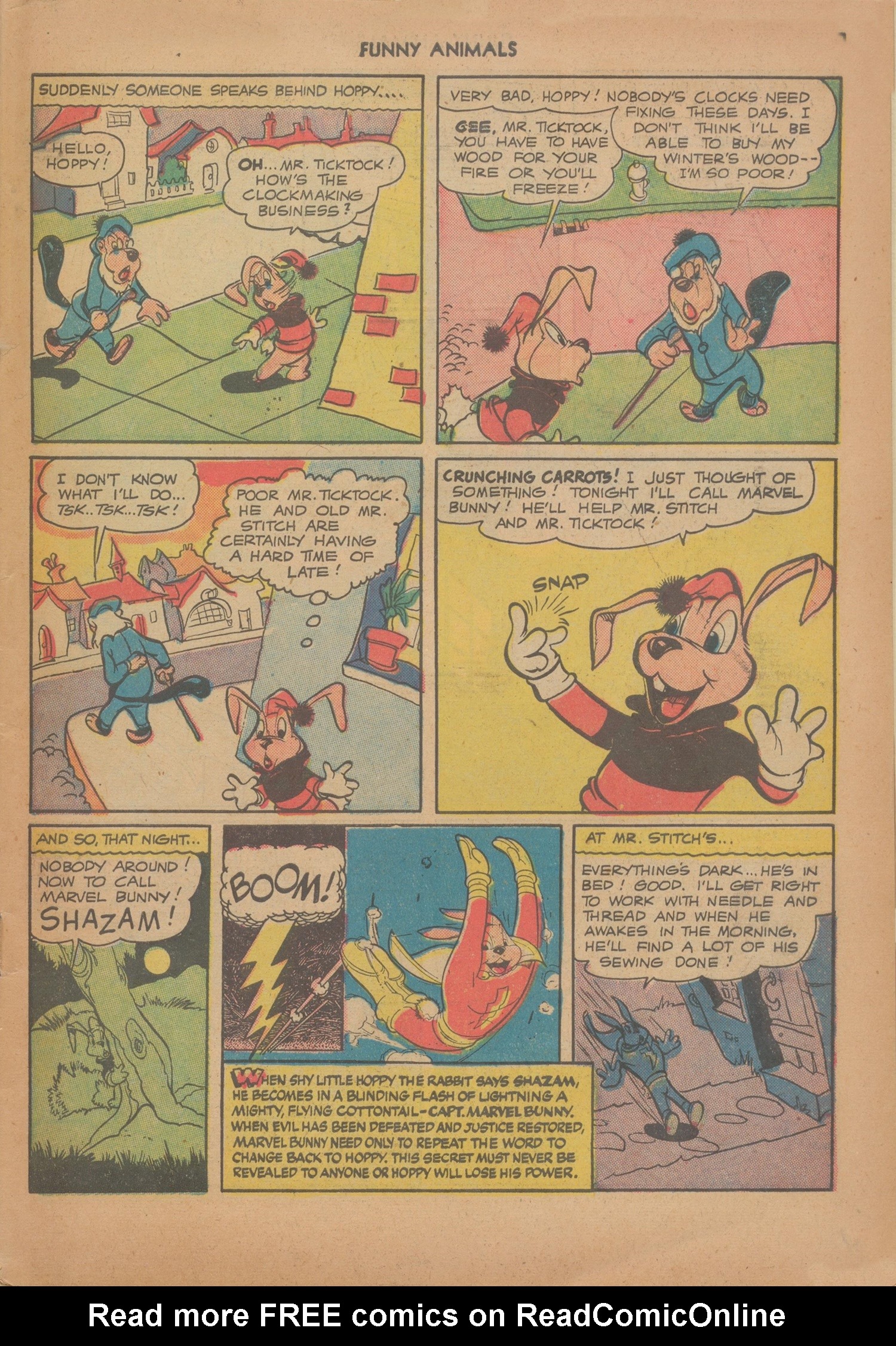 Read online Fawcett's Funny Animals comic -  Issue #58 - 3