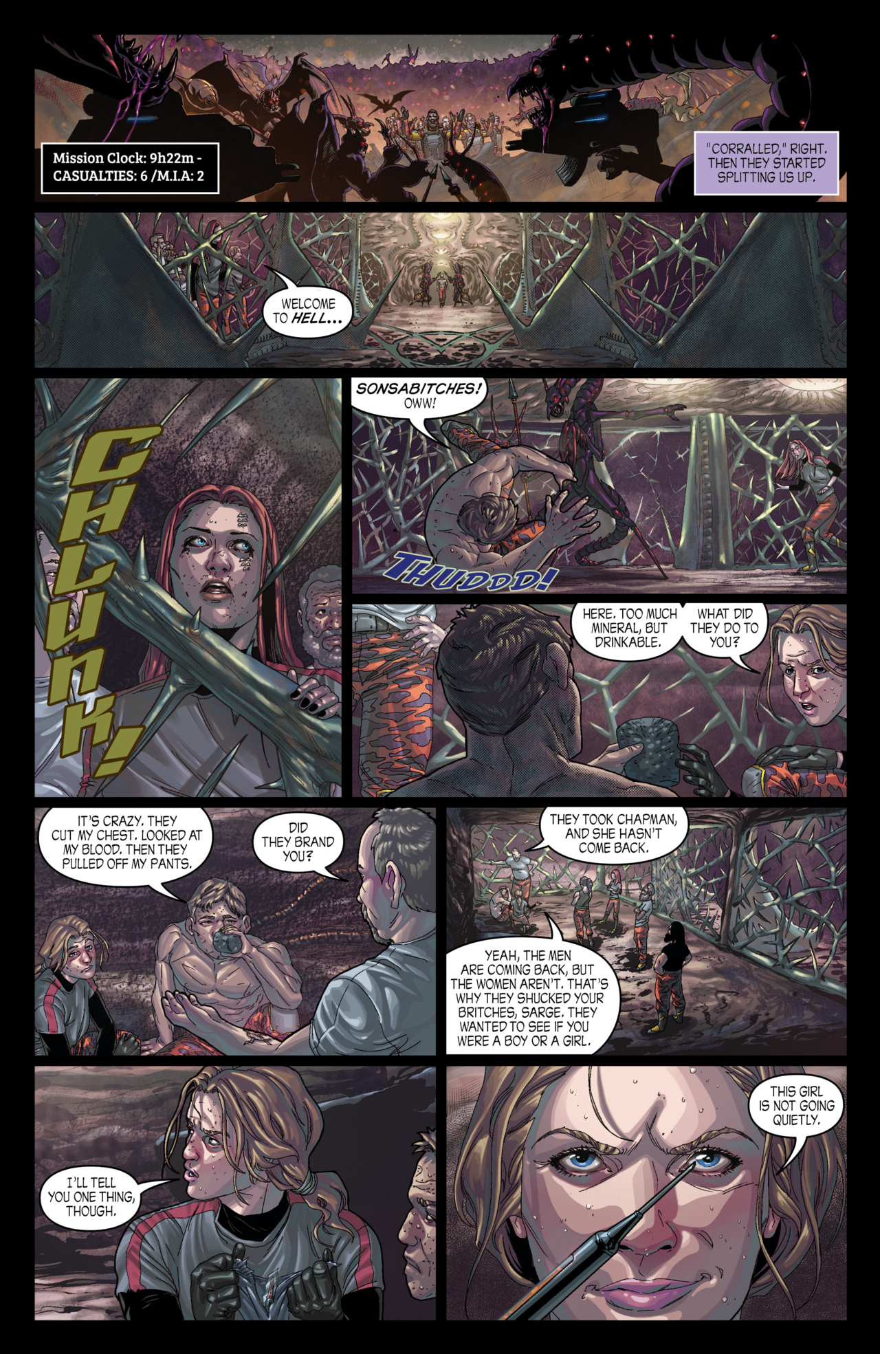Read online John Carpenter's Tales of Science Fiction: HELL comic -  Issue #7 - 8