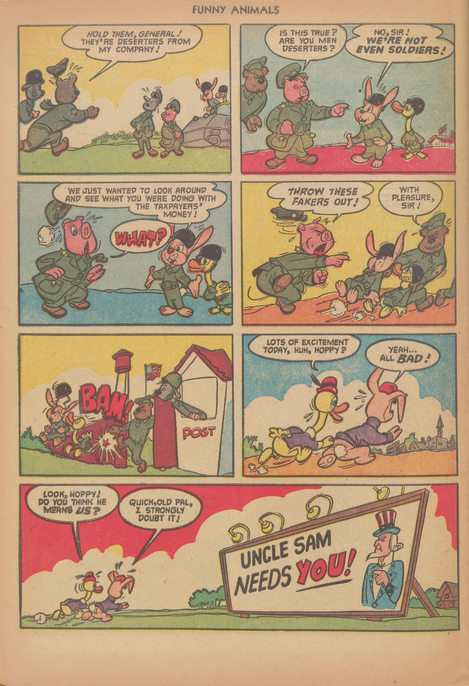 Read online Fawcett's Funny Animals comic -  Issue #75 - 34