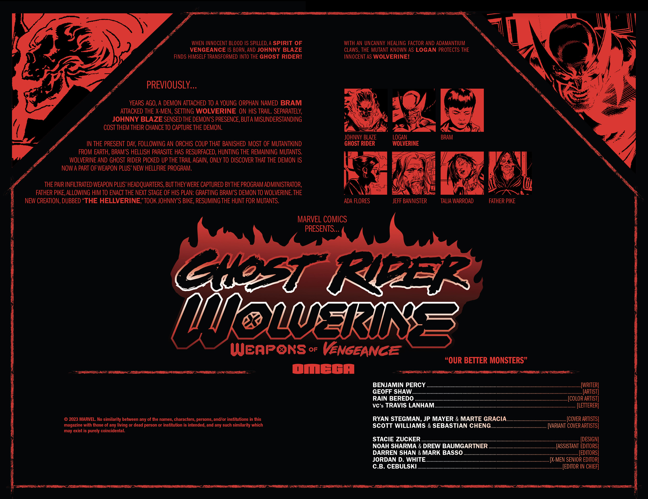 Read online Ghost Rider/Wolverine: Weapons of Vengeance Omega comic -  Issue #1 - 8