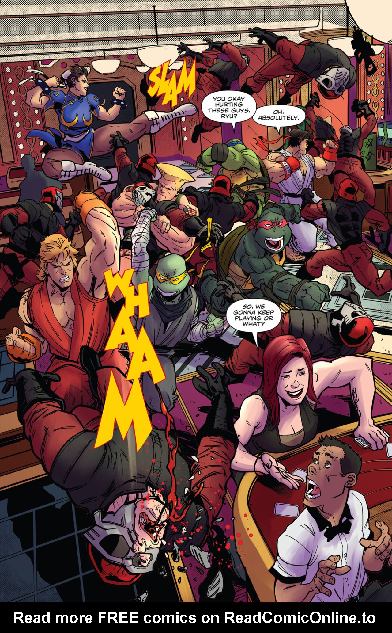 Read online Teenage Mutant Ninja Turtles vs. Street Fighter comic -  Issue #2 - 18