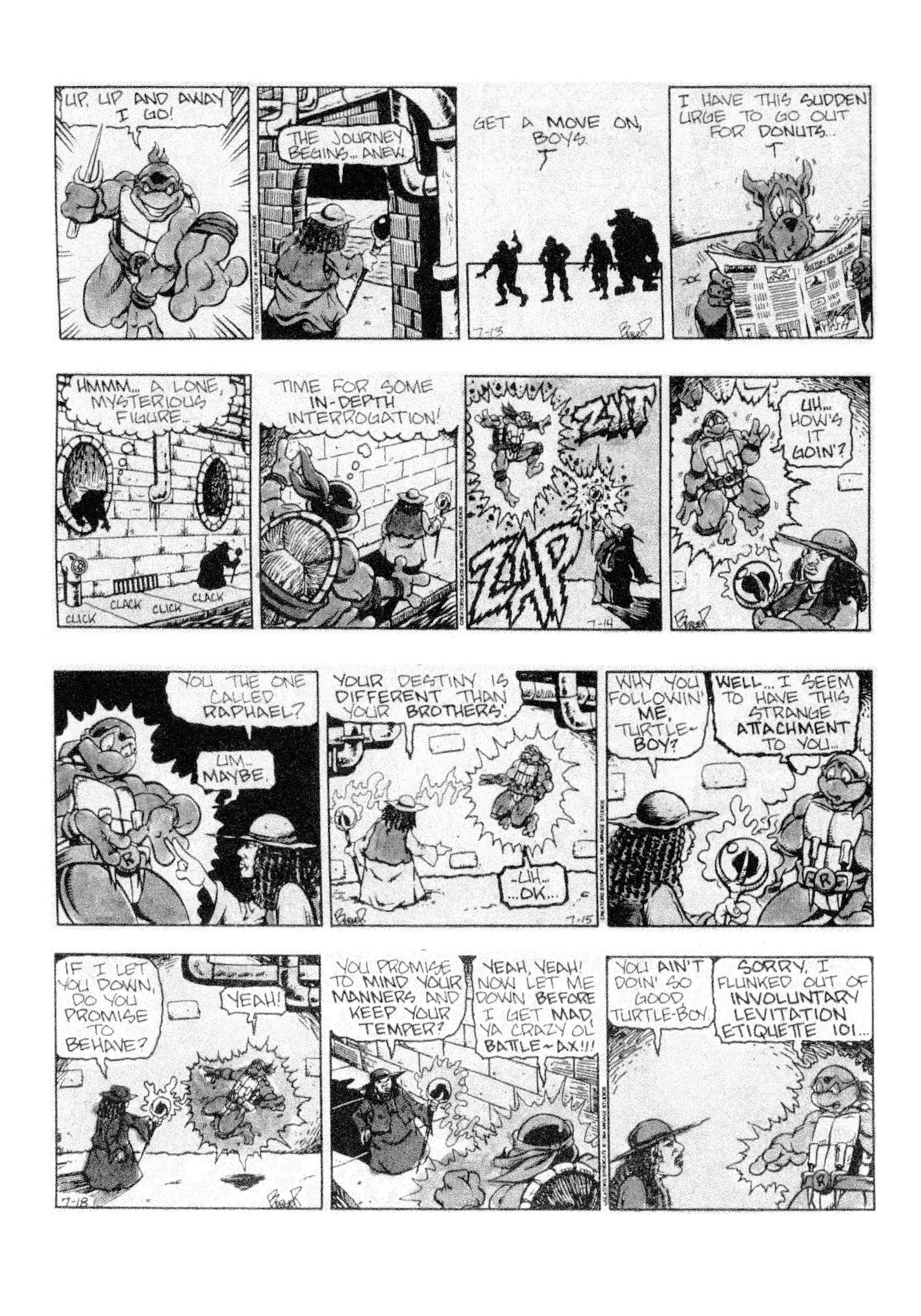 Read online Teenage Mutant Ninja Turtles: Complete Newspaper Daily Comic Strip Collection comic -  Issue # TPB 3 (Part 1) - 38