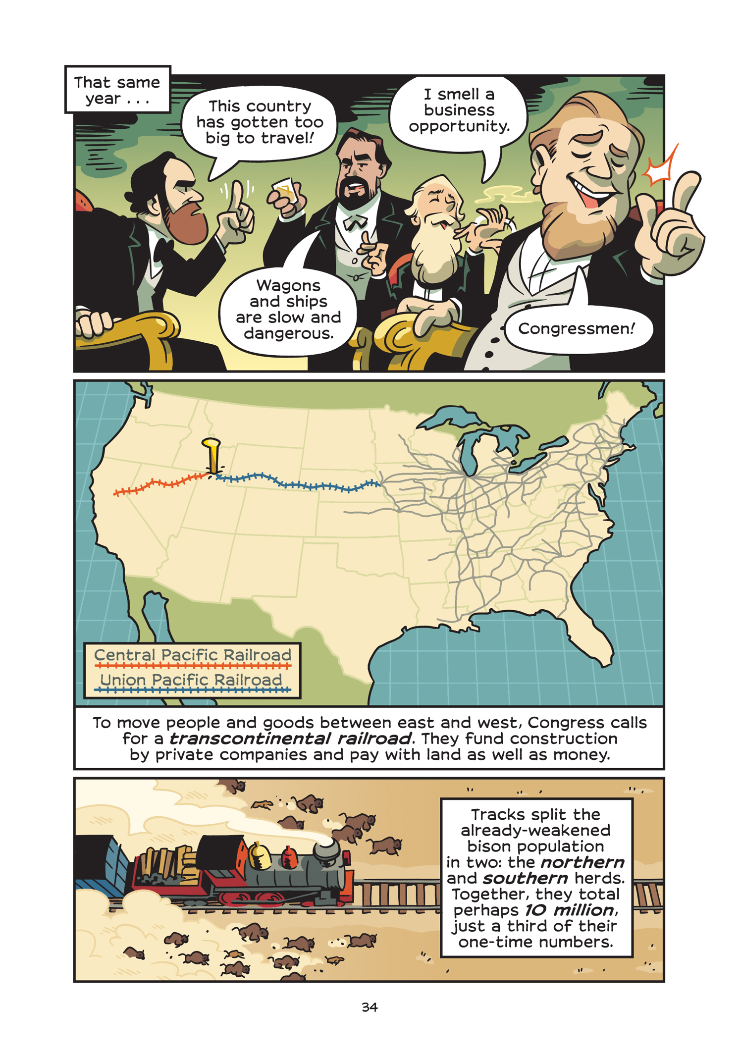 Read online History Comics comic -  Issue # The American Bison - The Buffalos Survival Tale - 40