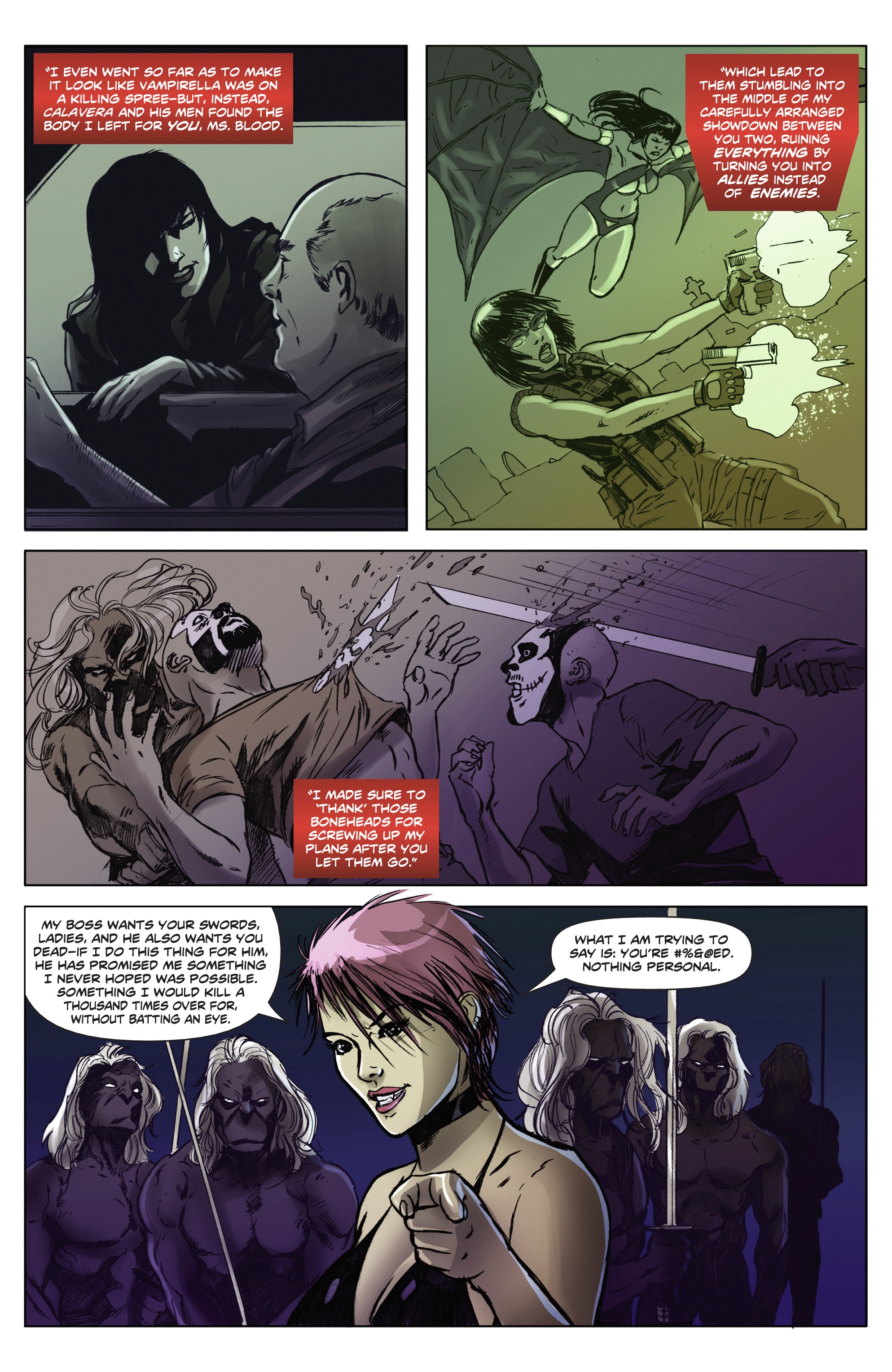 Read online Swords of Sorrow: Vampirella & Jennifer Blood comic -  Issue #4 - 5