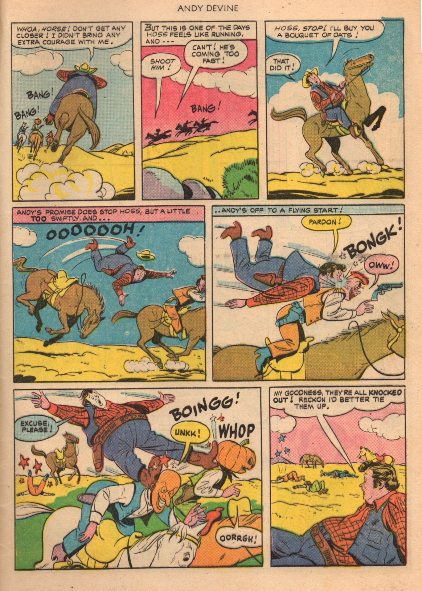 Read online Andy Devine Western comic -  Issue #1 - 33