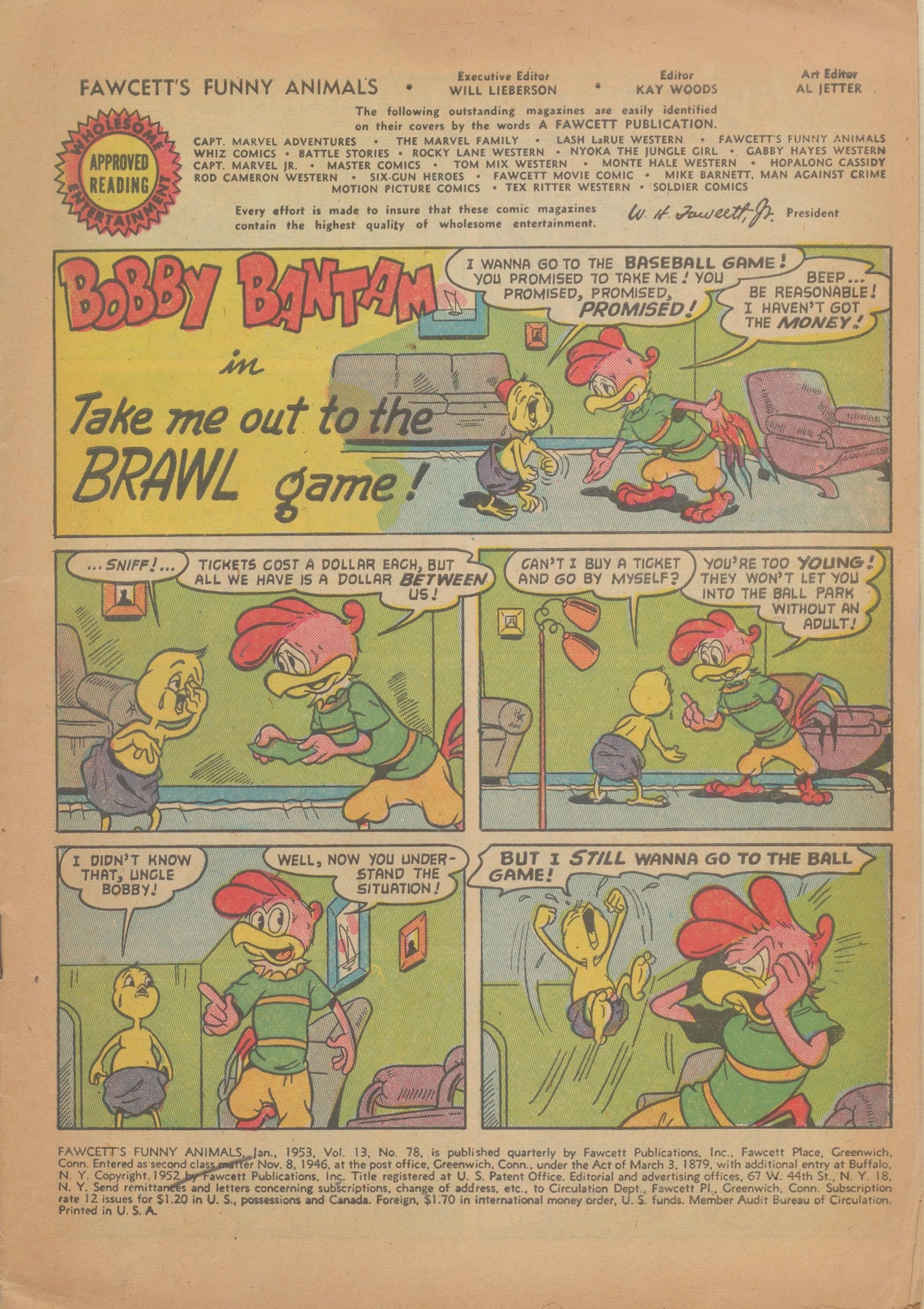 Read online Fawcett's Funny Animals comic -  Issue #78 - 3