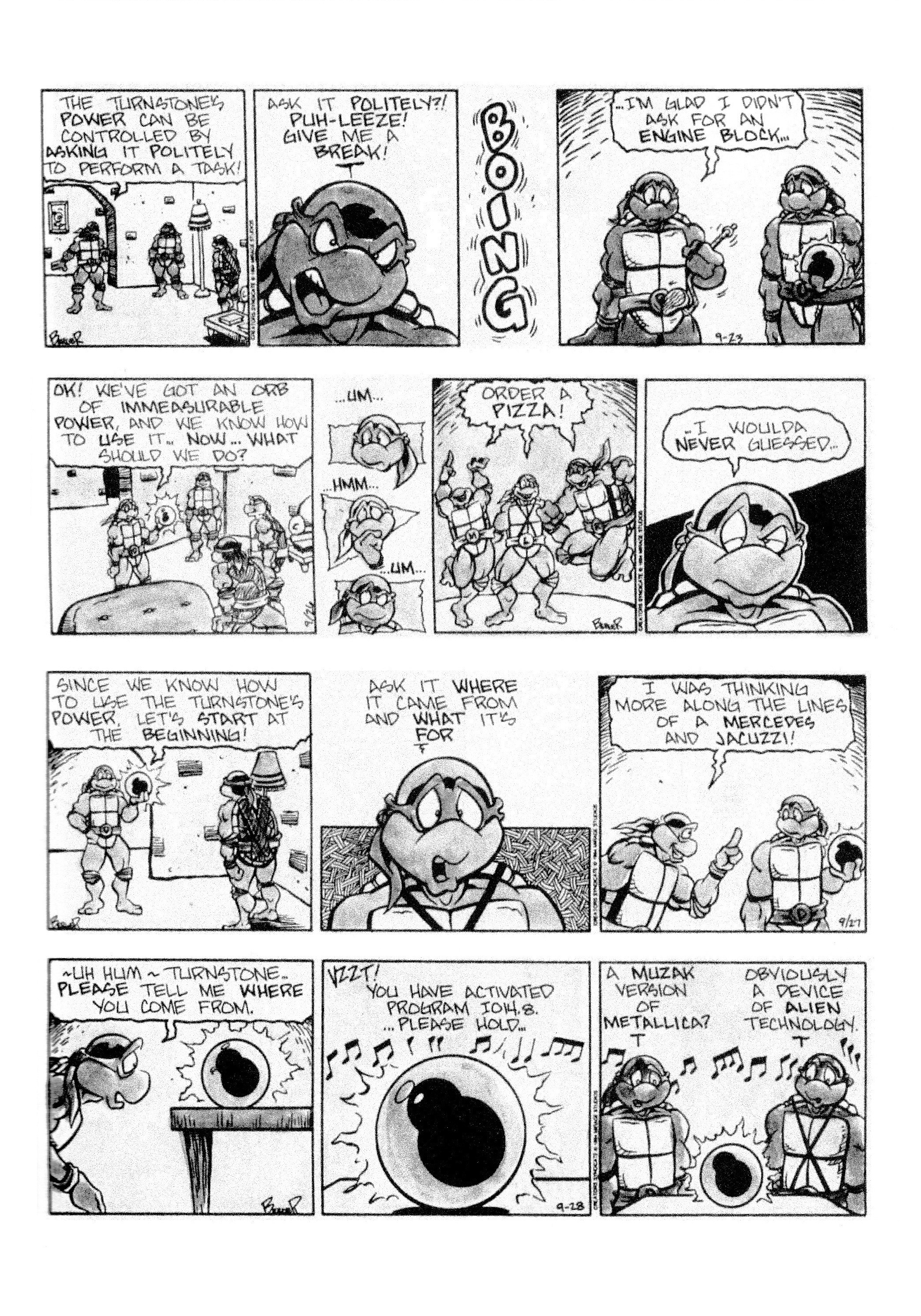 Read online Teenage Mutant Ninja Turtles: Complete Newspaper Daily Comic Strip Collection comic -  Issue # TPB 3 (Part 1) - 51