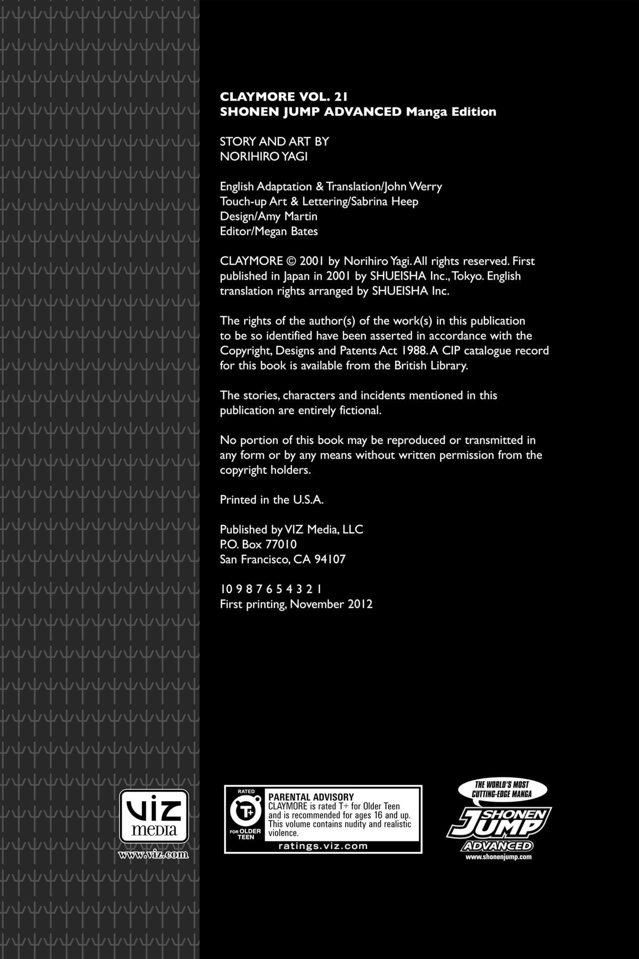 Read online Claymore comic -  Issue #21 - 3