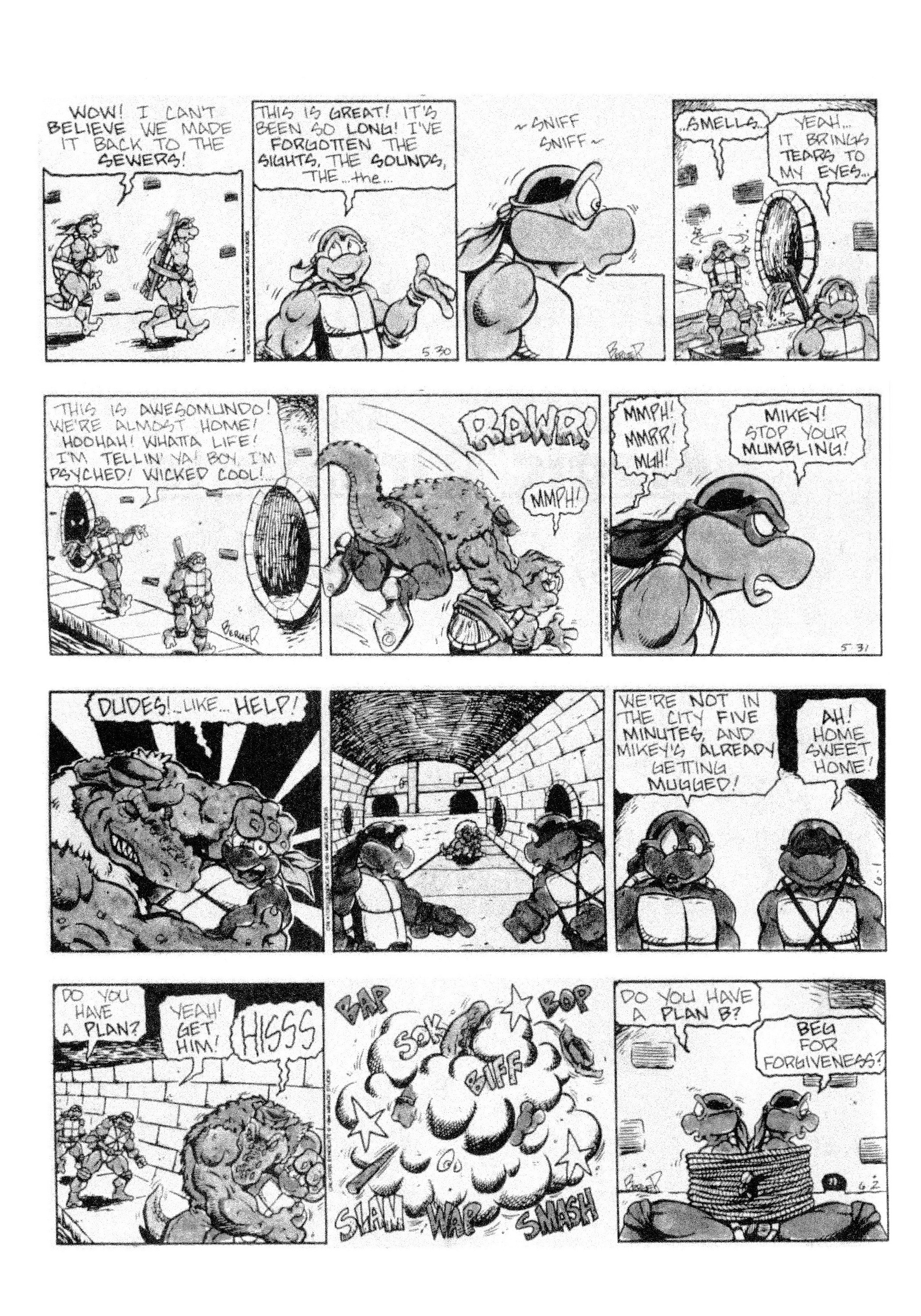 Read online Teenage Mutant Ninja Turtles: Complete Newspaper Daily Comic Strip Collection comic -  Issue # TPB 3 (Part 1) - 30