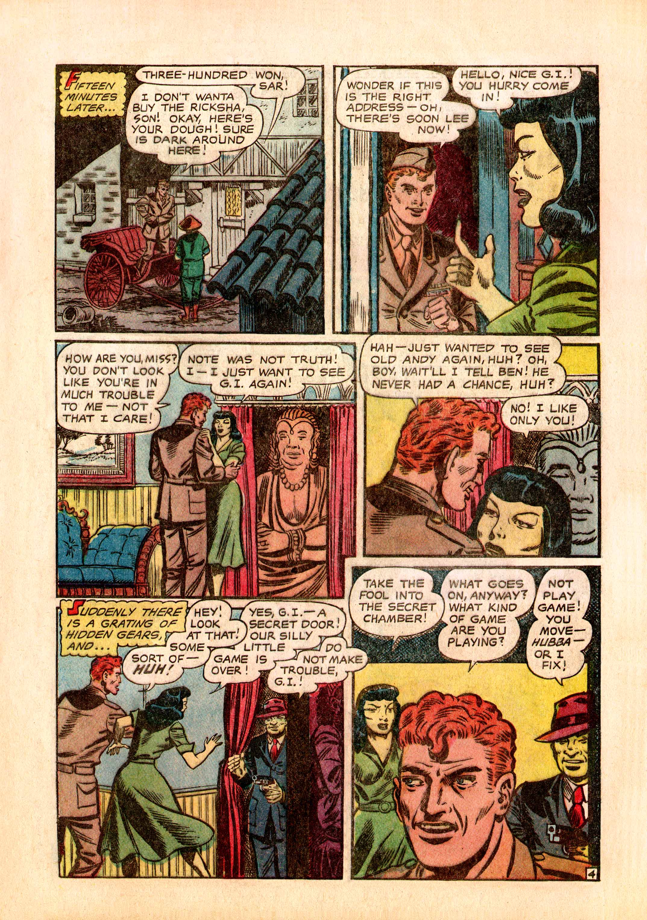 Read online Men in Action (1957) comic -  Issue #3 - 7