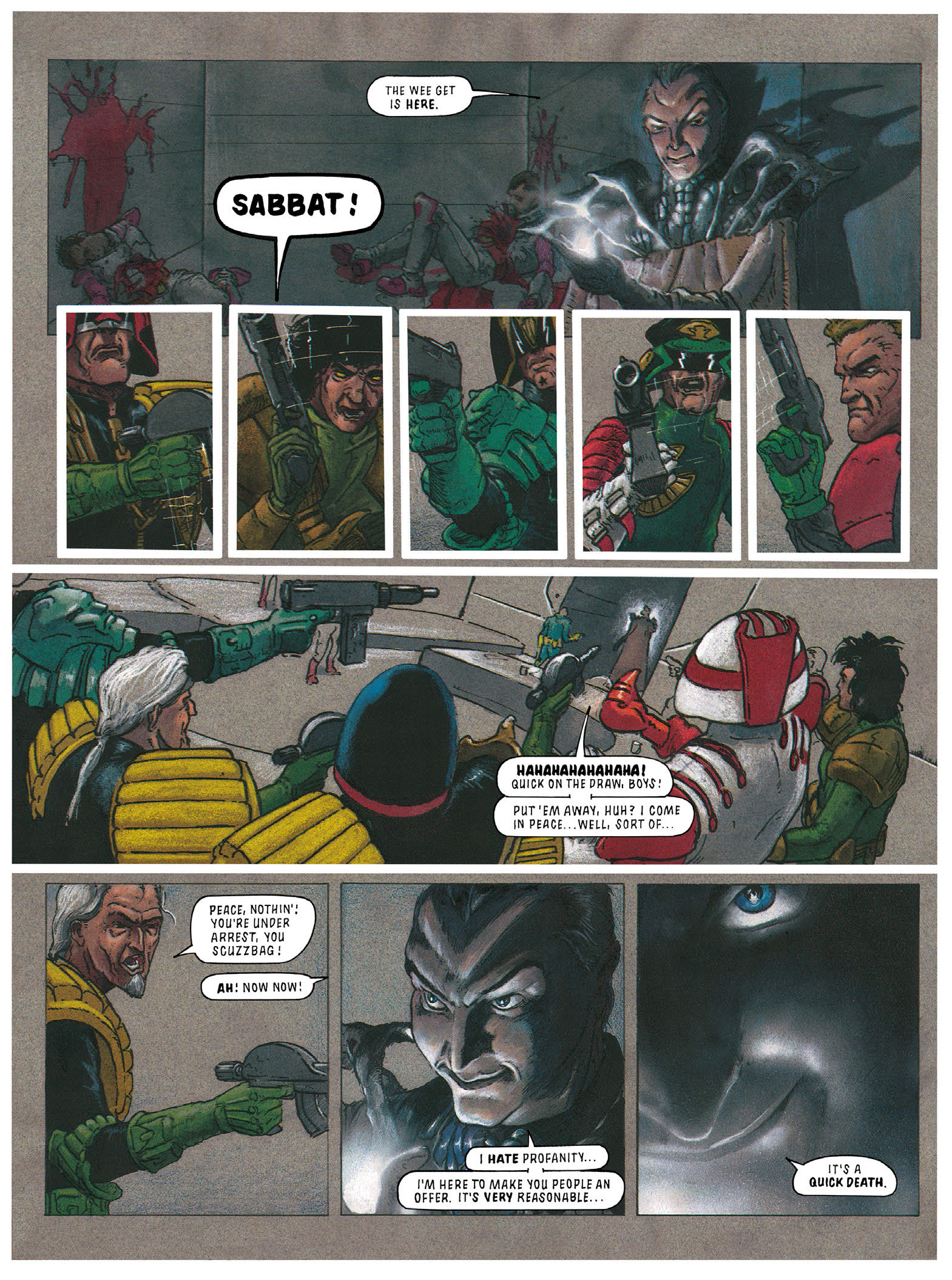 Read online Essential Judge Dredd: Judgement Day comic -  Issue # TPB - 84
