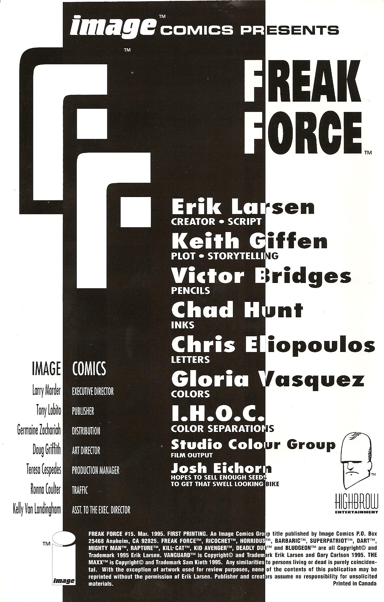 Read online Freak Force (1993) comic -  Issue #15 - 3
