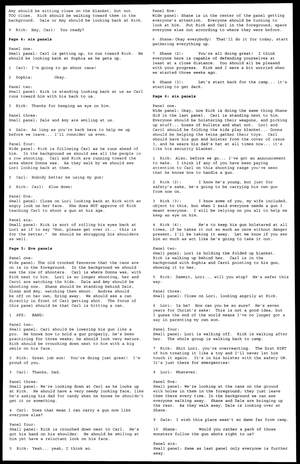 Read online The Walking Dead comic -  Issue # _Script Book 01 - 31