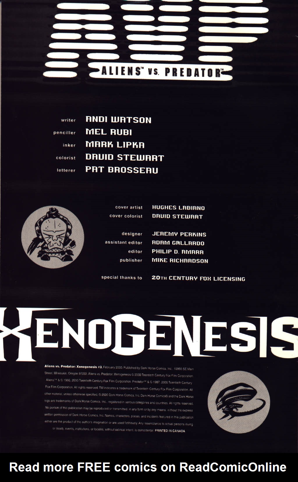 Read online Aliens vs. Predator: Xenogenesis comic -  Issue #3 - 2