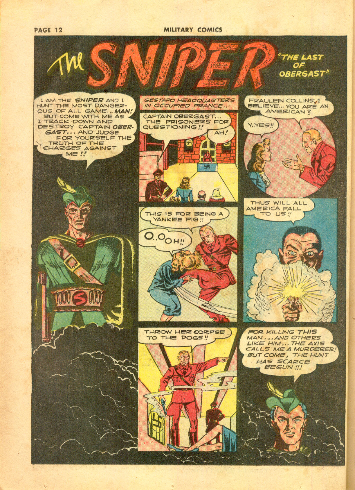 Read online Military Comics comic -  Issue #11 - 14