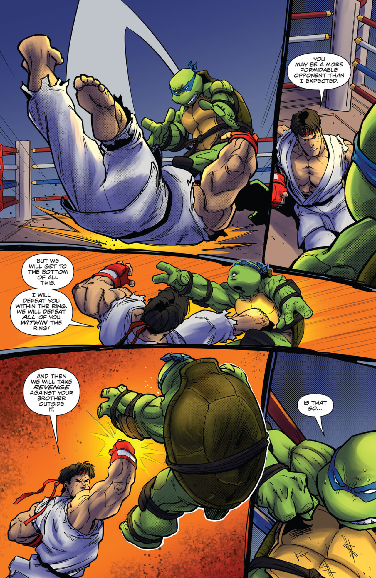 Read online Teenage Mutant Ninja Turtles vs. Street Fighter comic -  Issue #2 - 8