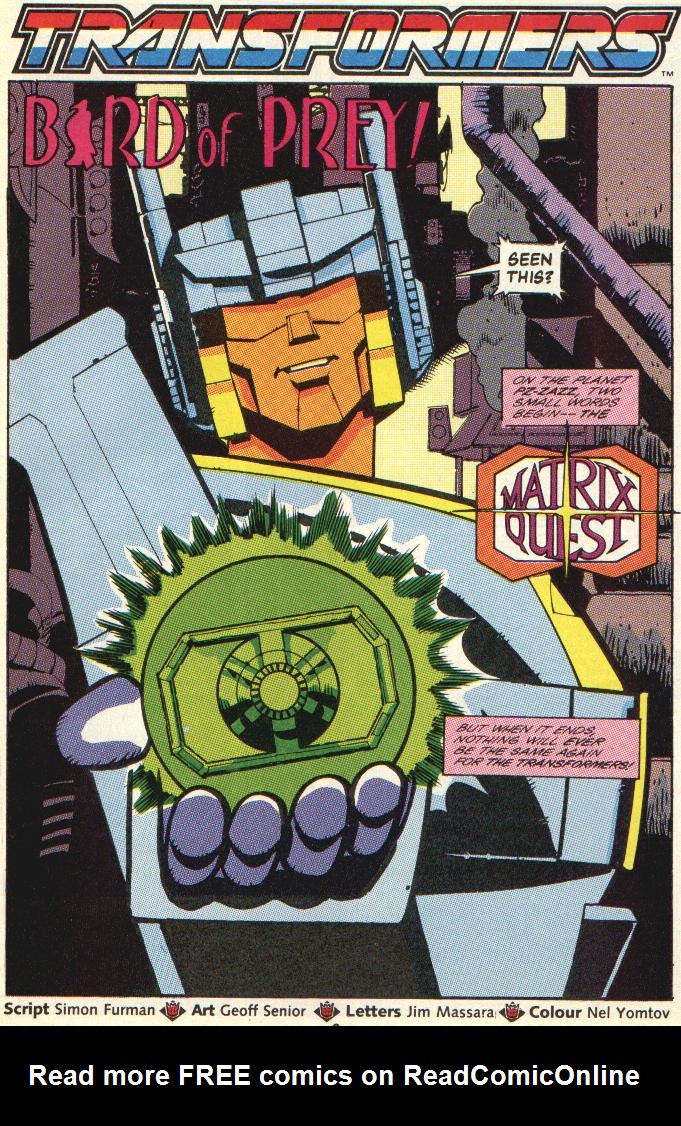 Read online The Transformers (UK) comic -  Issue #262 - 2