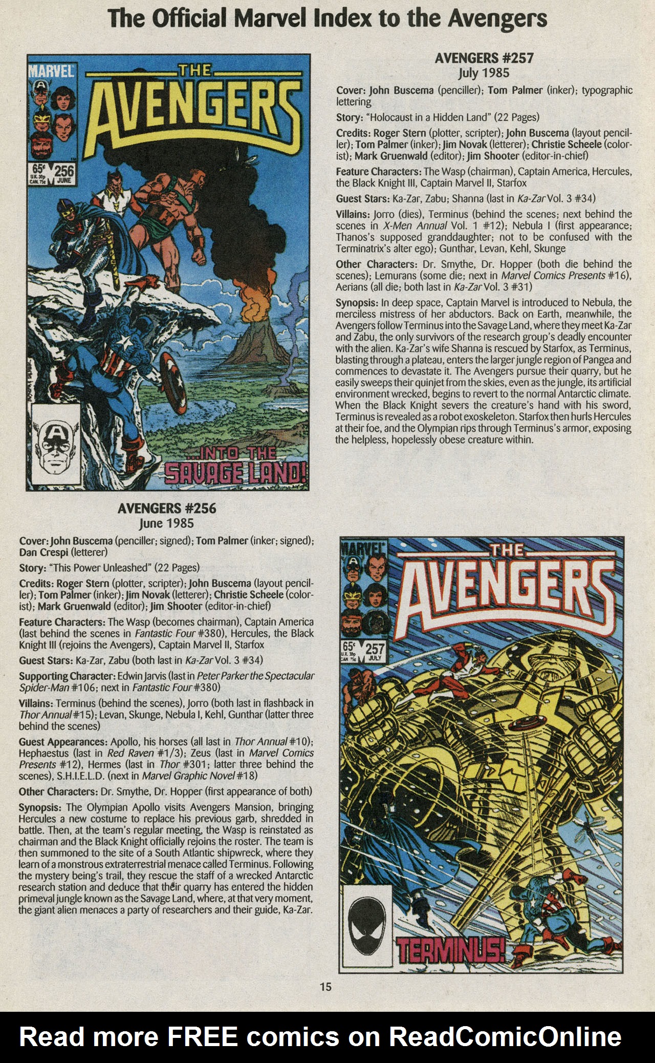Read online The Official Marvel Index to the Avengers comic -  Issue #5 - 17
