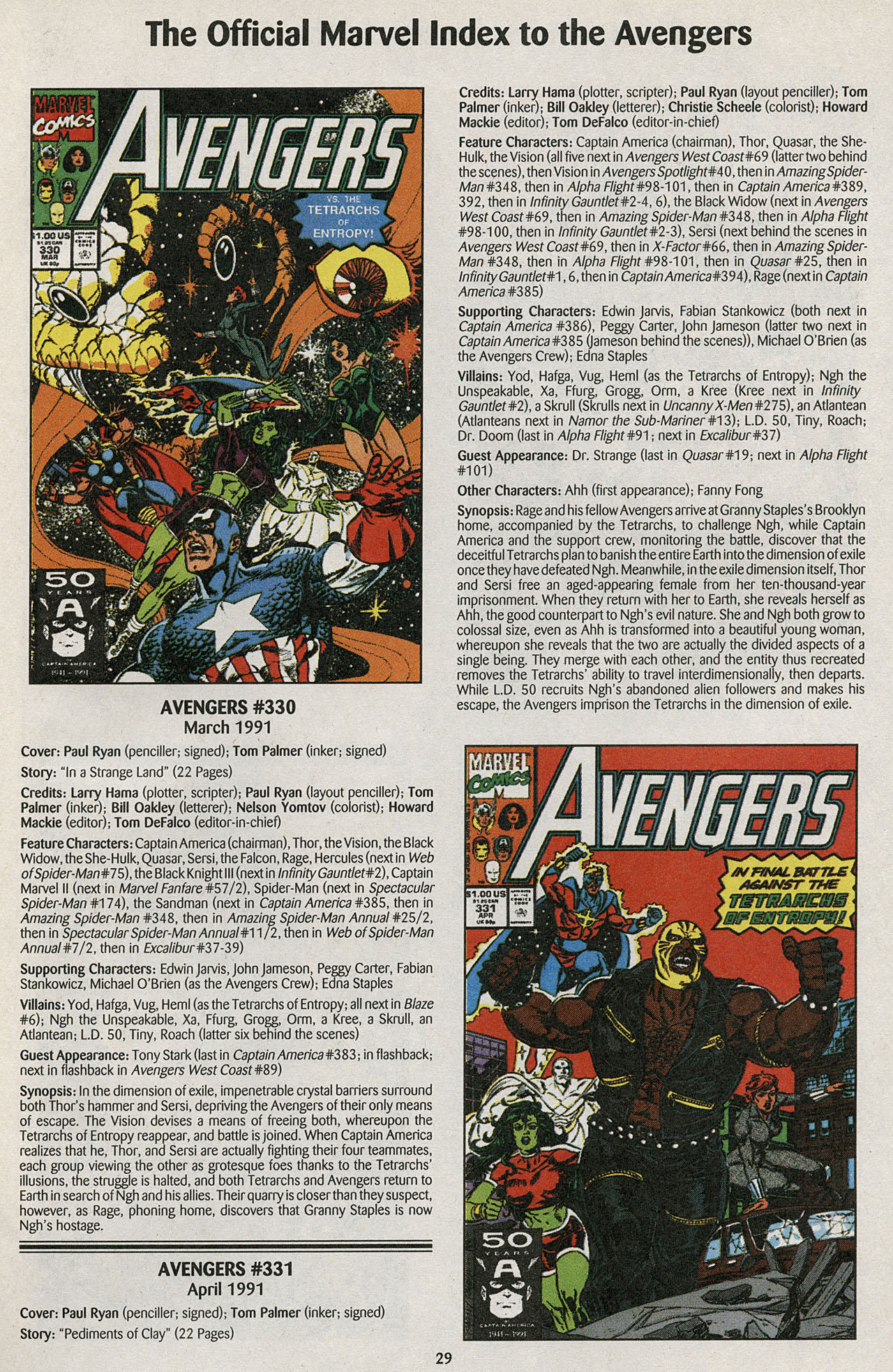 Read online The Official Marvel Index to the Avengers comic -  Issue #6 - 31