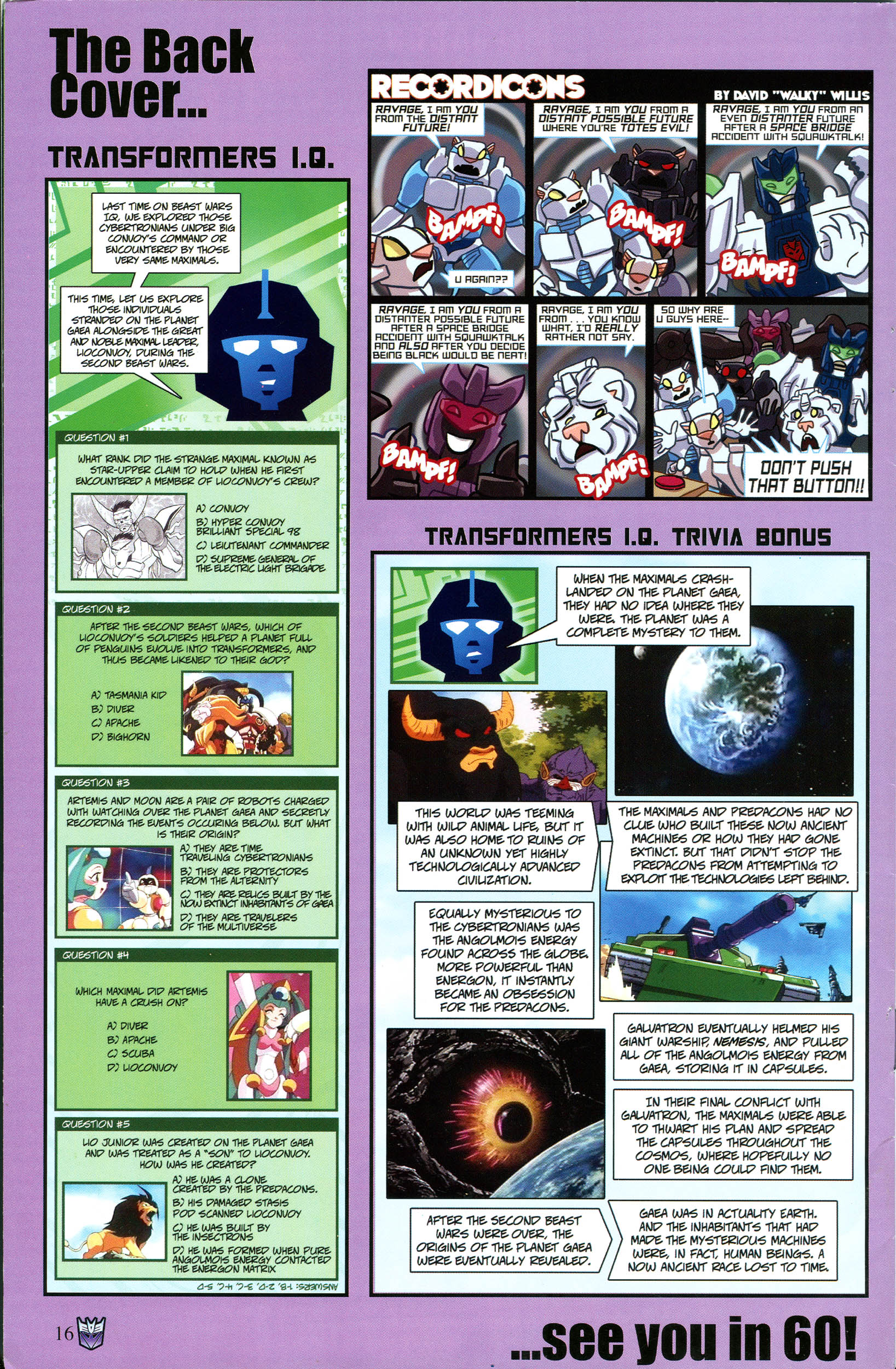 Read online Transformers: Collectors' Club comic -  Issue #53 - 16