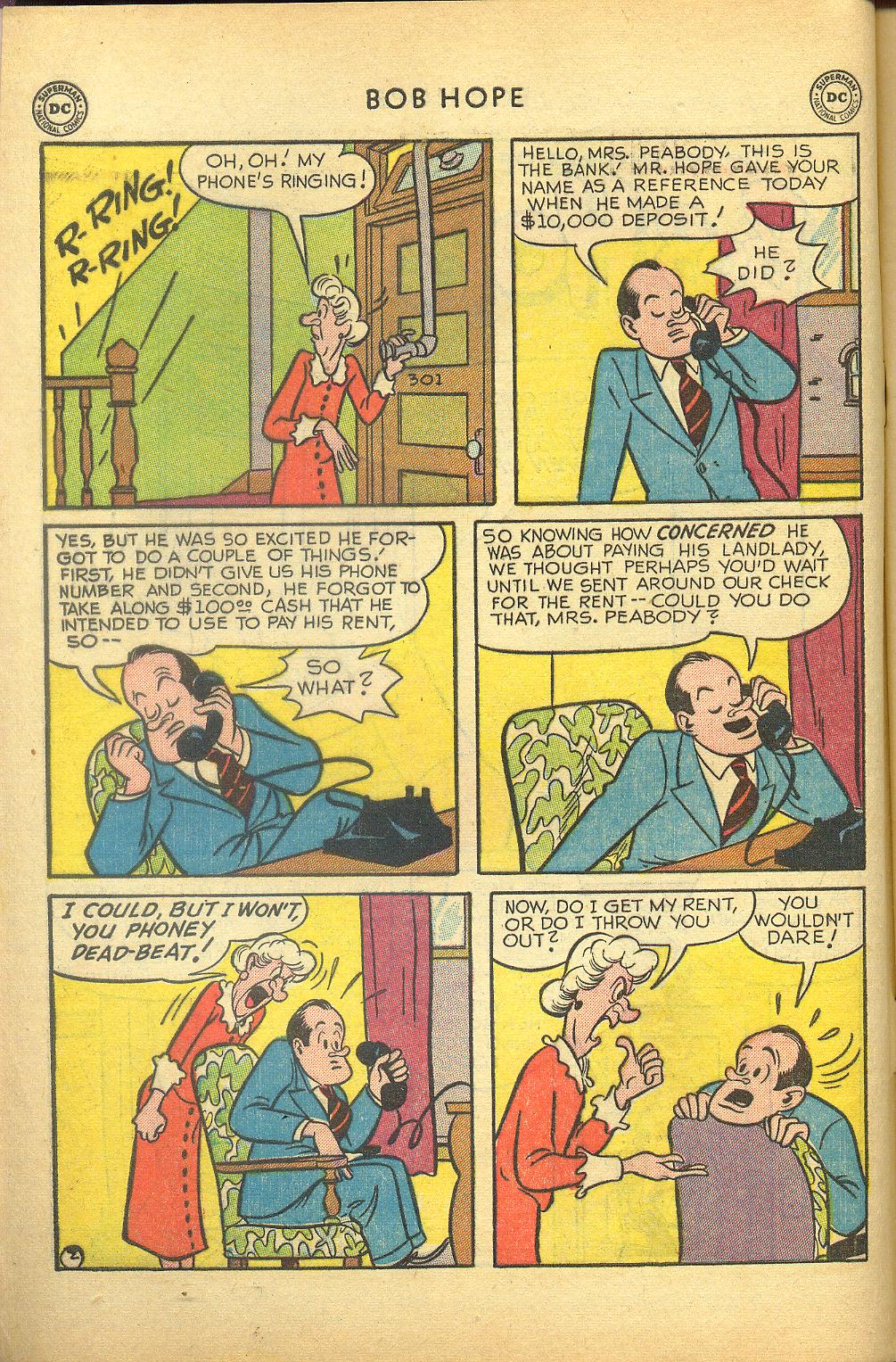 Read online The Adventures of Bob Hope comic -  Issue #10 - 4